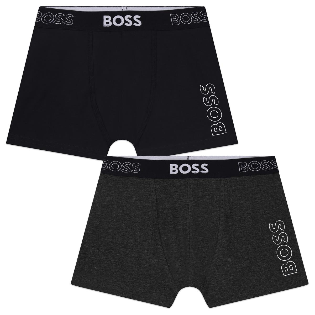 Boys Blue Logo Underwear Set(2 Pack)