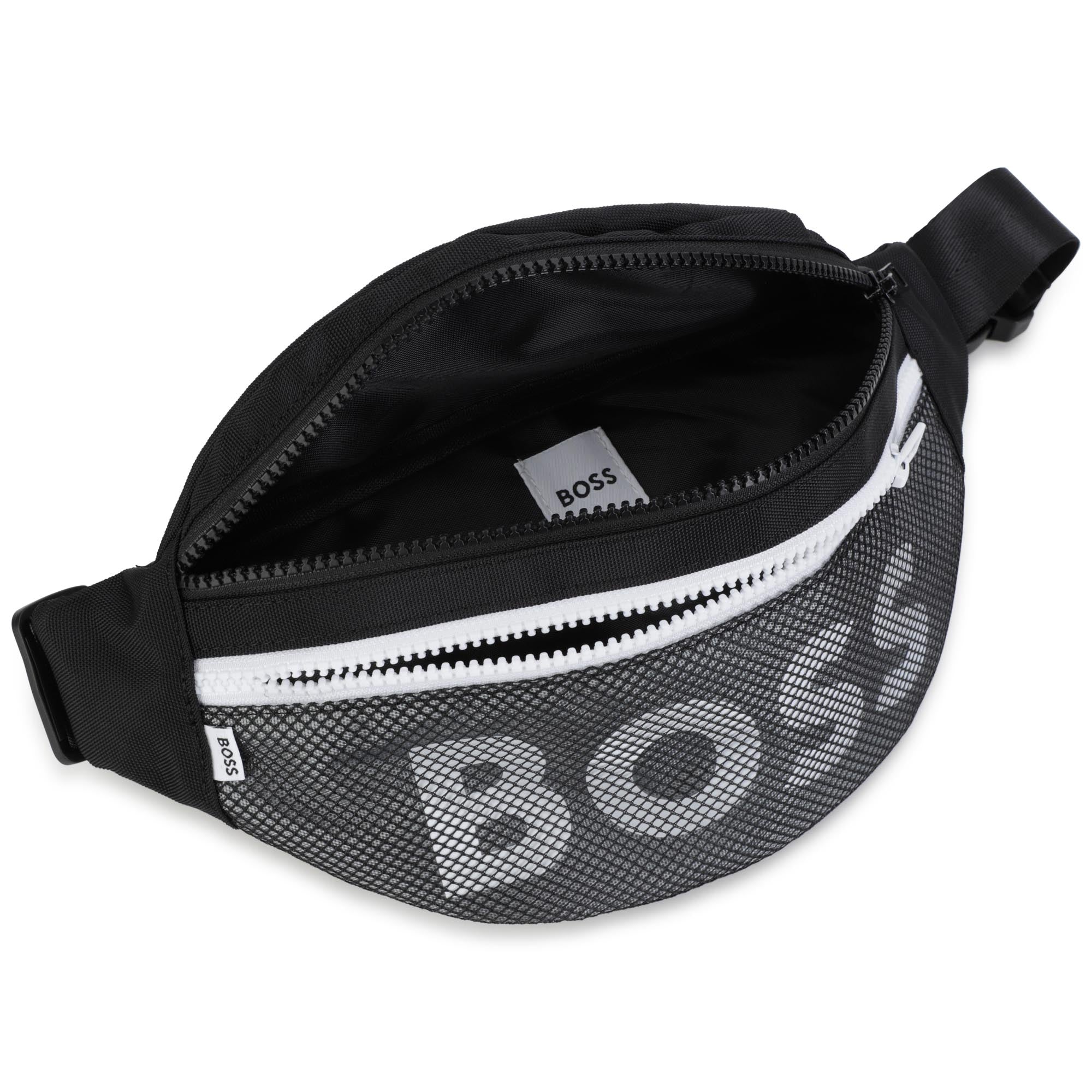 Boys Black Logo Belt Bag