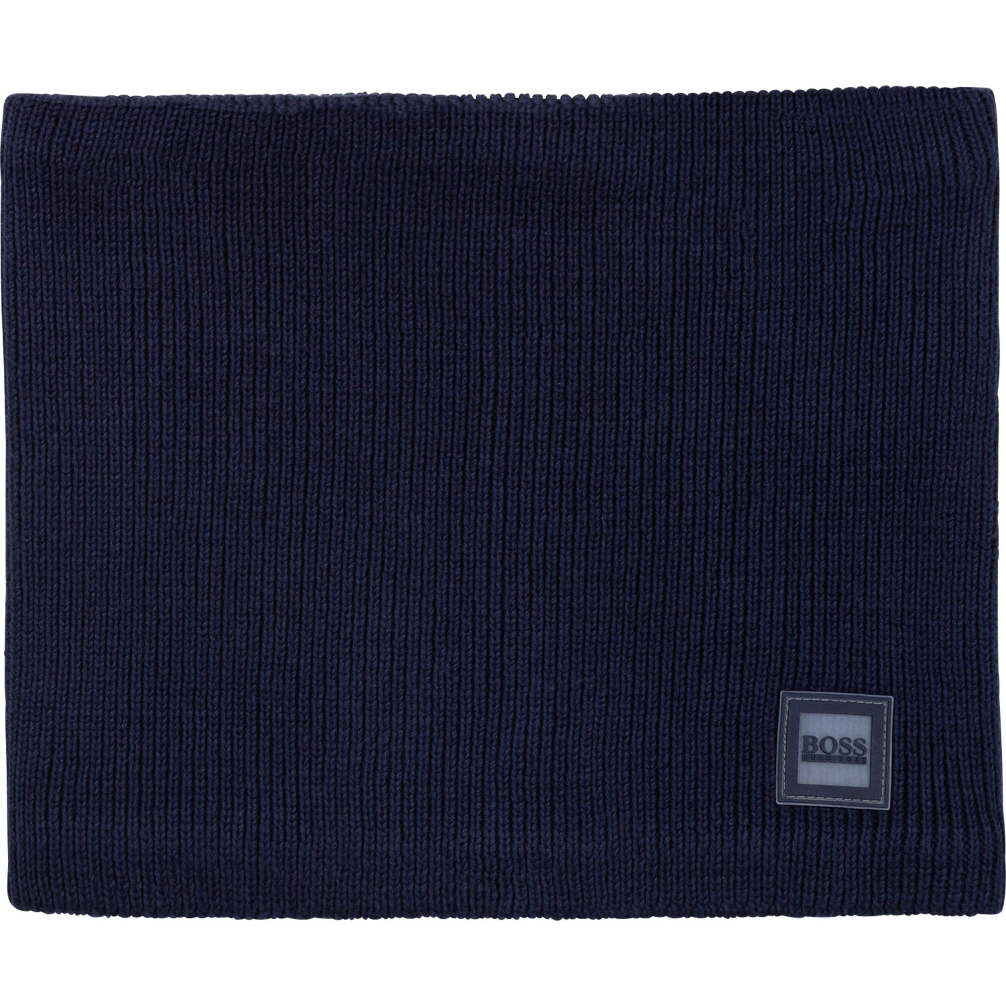 Boys Blue Logo Cotton Scarf