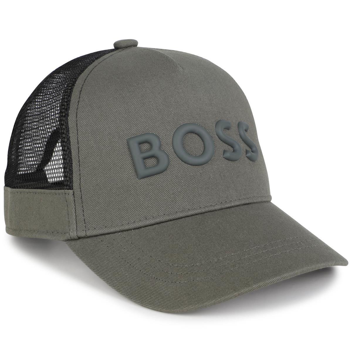 Boys Dark Green Logo Cap