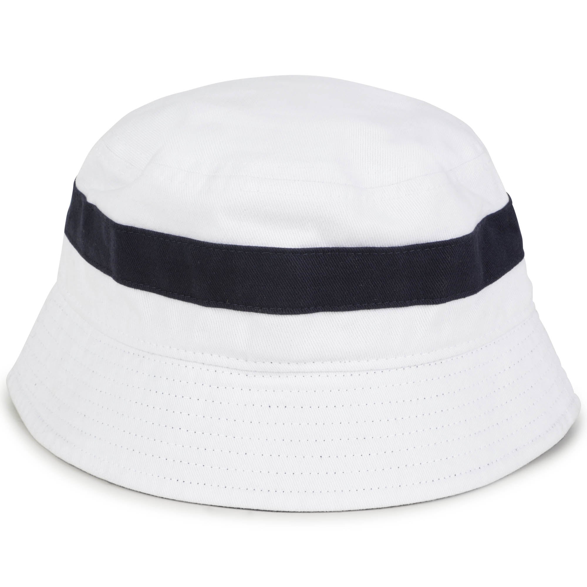 Boys White Logo Cotton Bucket Hat