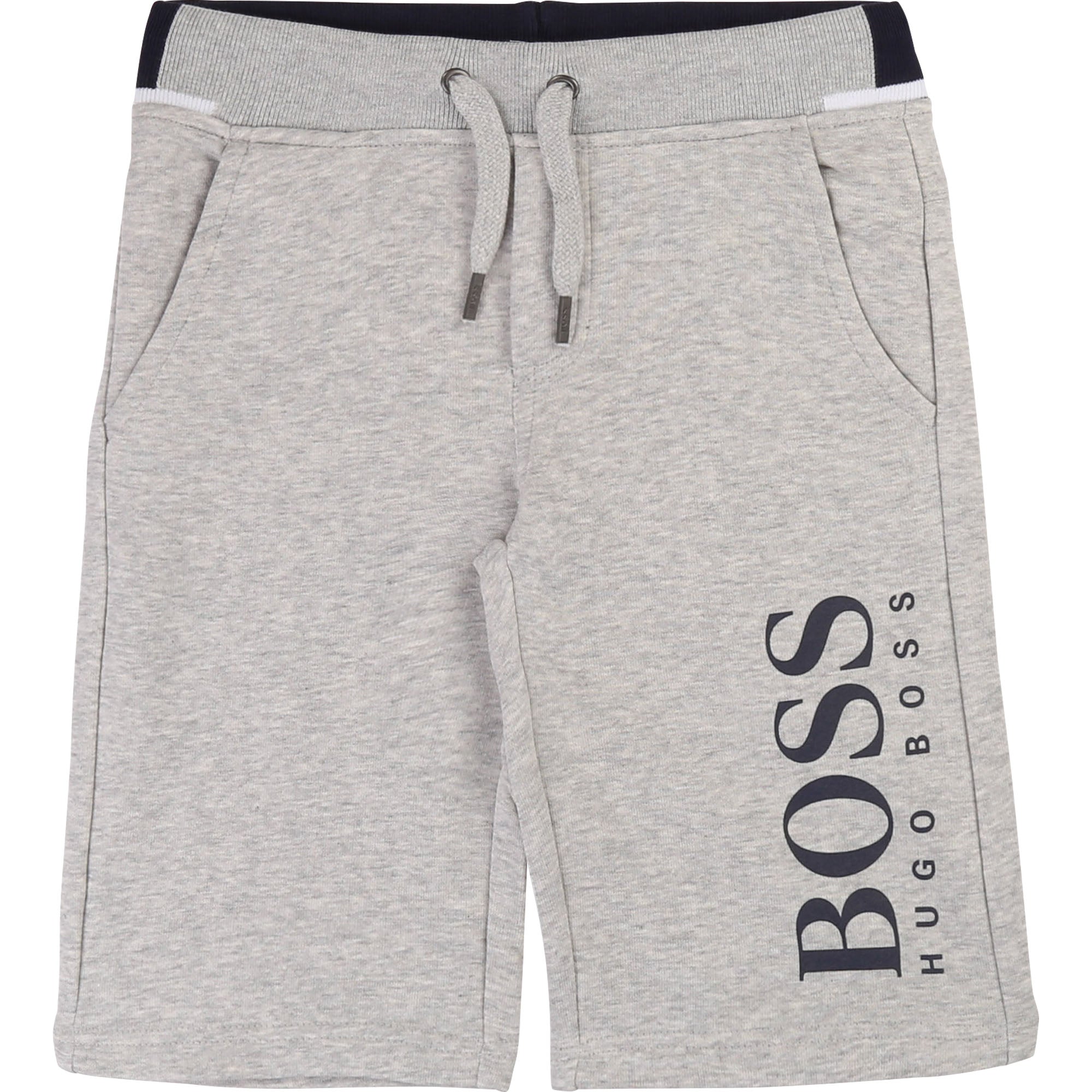 Boys Grey Cotton Shorts