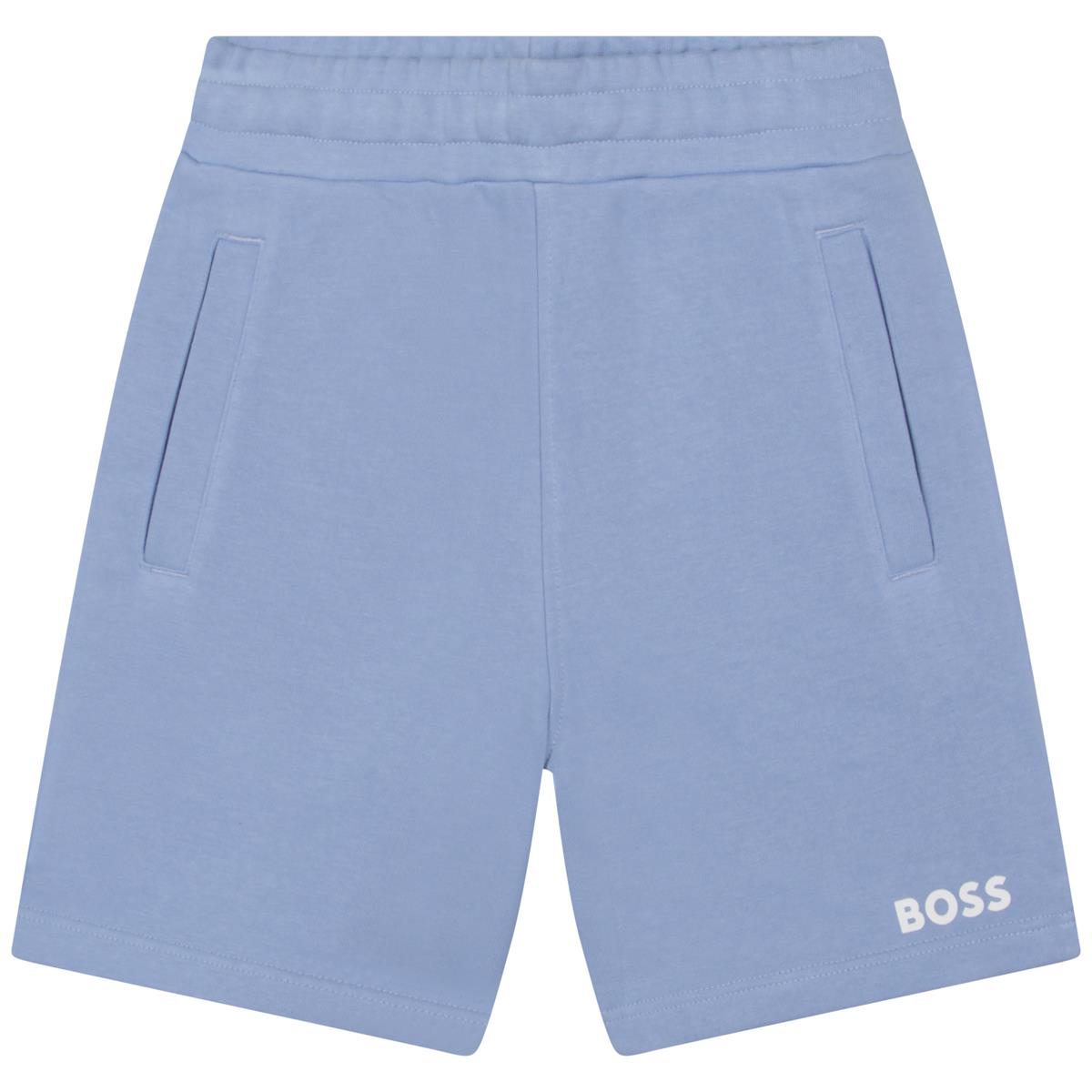 Boys Blue Cotton Shorts