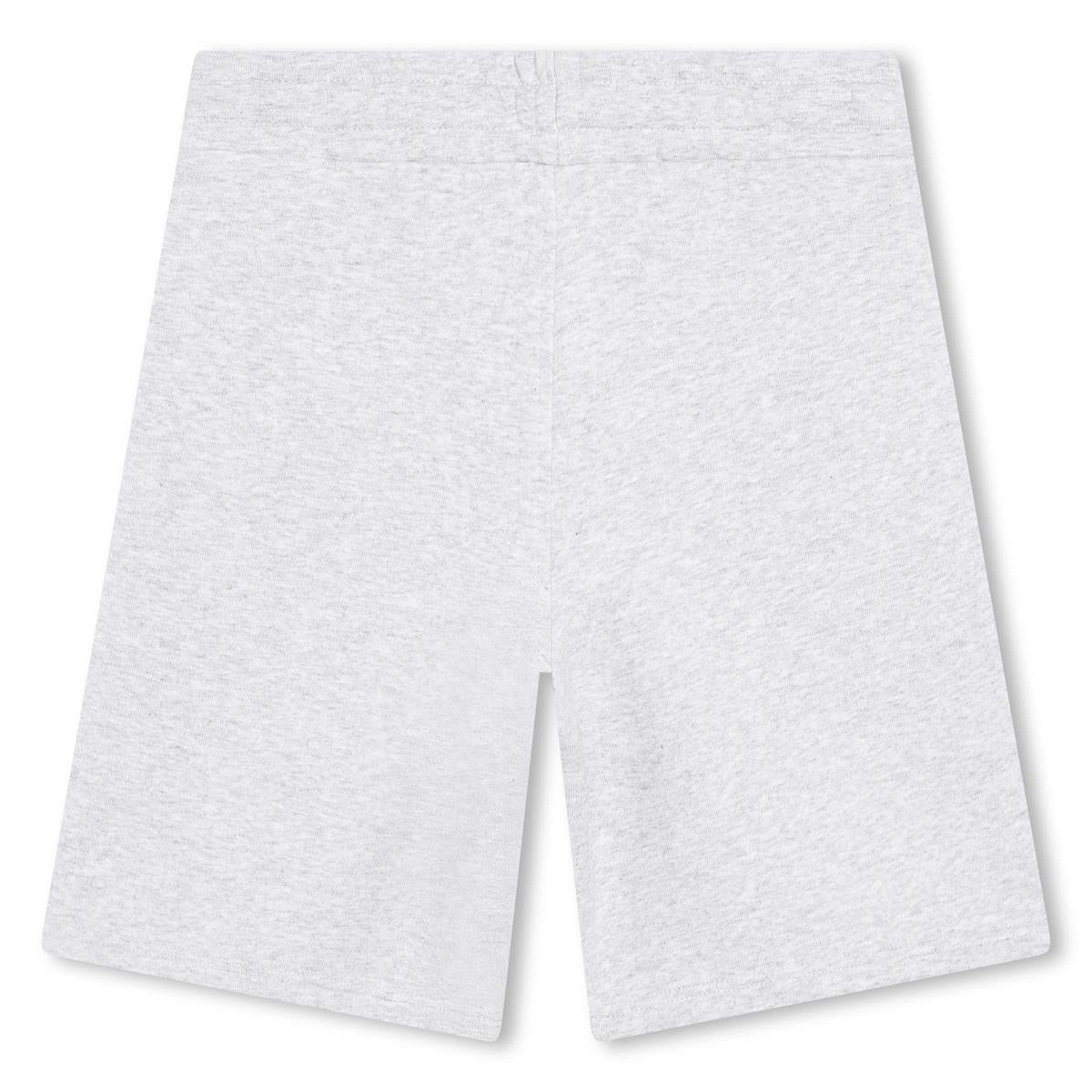 Boys Light Grey Cotton Shorts