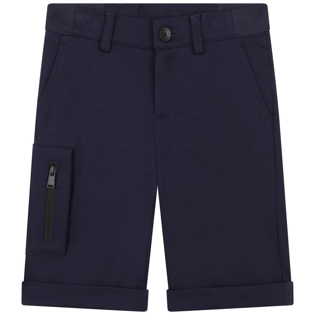 Boys Blue Cotton Shorts