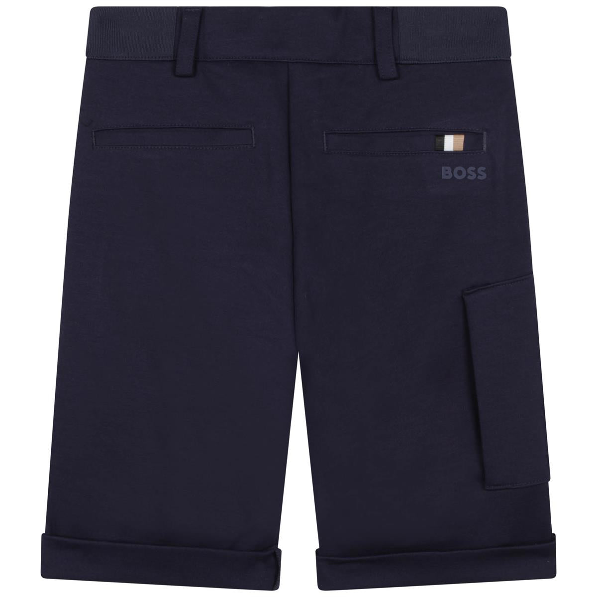 Boys Blue Cotton Shorts