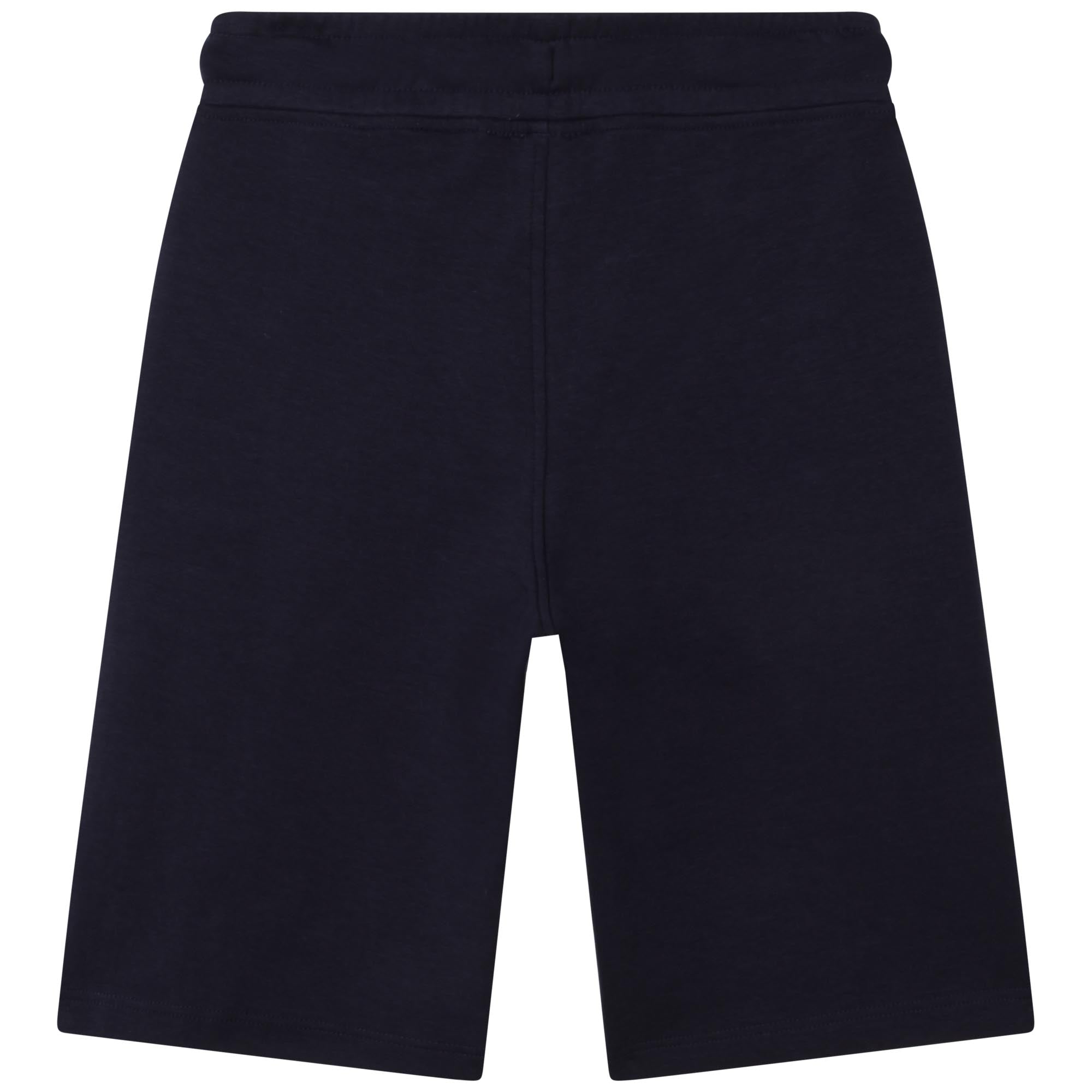 Boys Navy Logo Cotton Shorts
