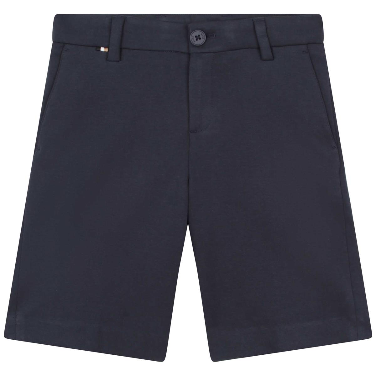 Boys Blue Cotton Shorts