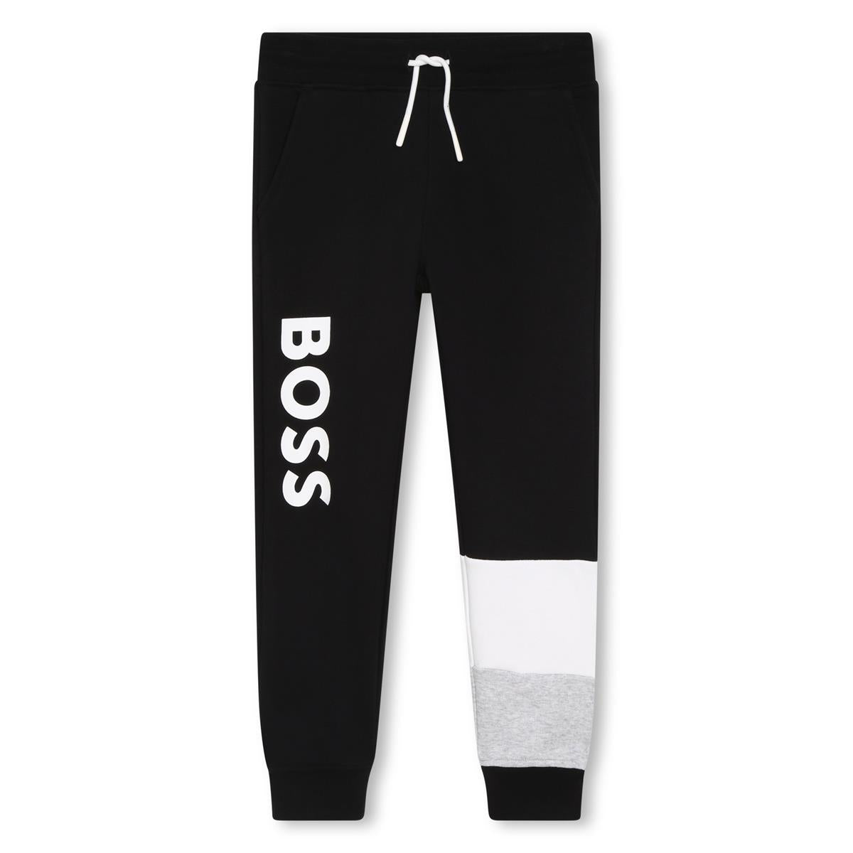 Boys Black Cotton Trousers