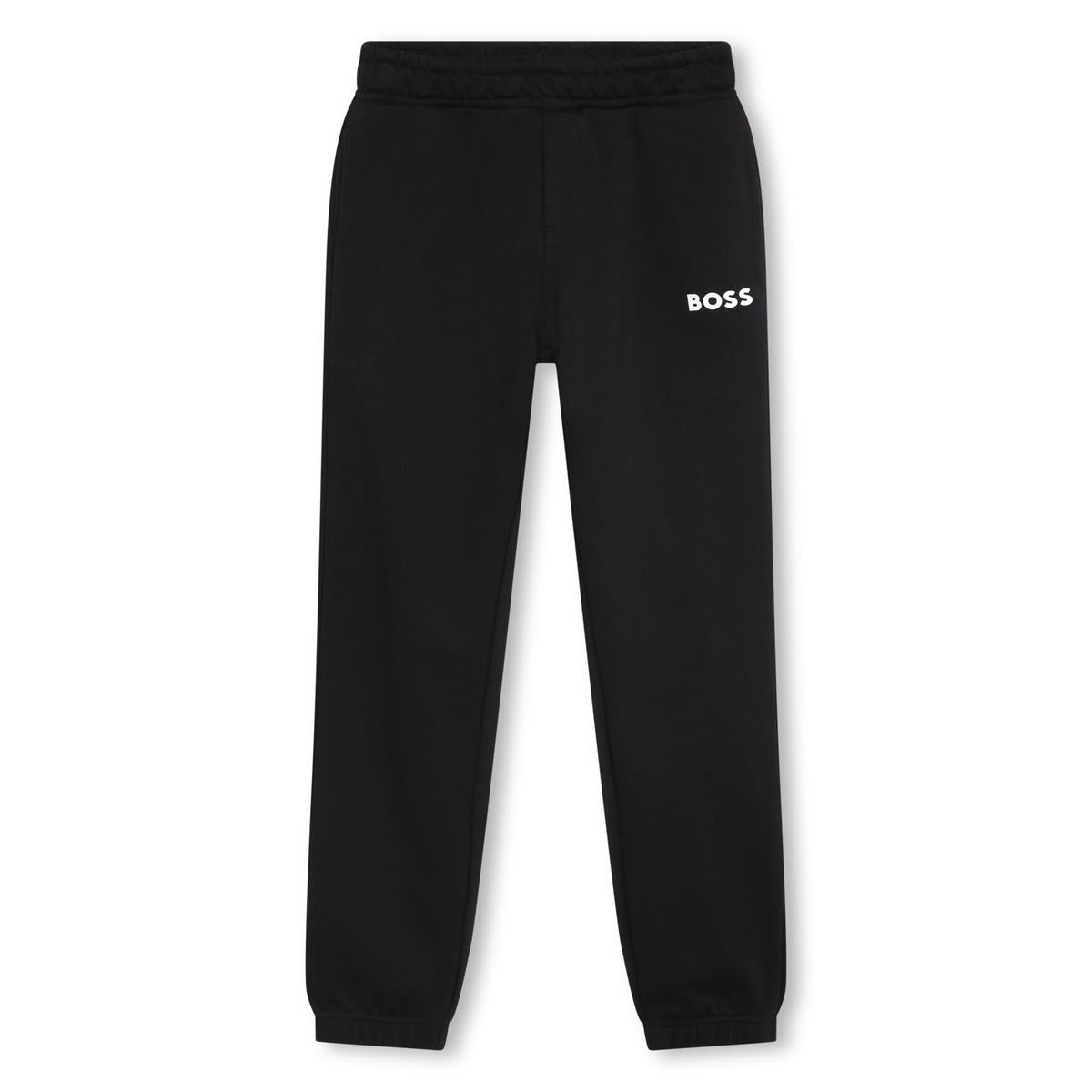 Boys Black Cotton Trousers