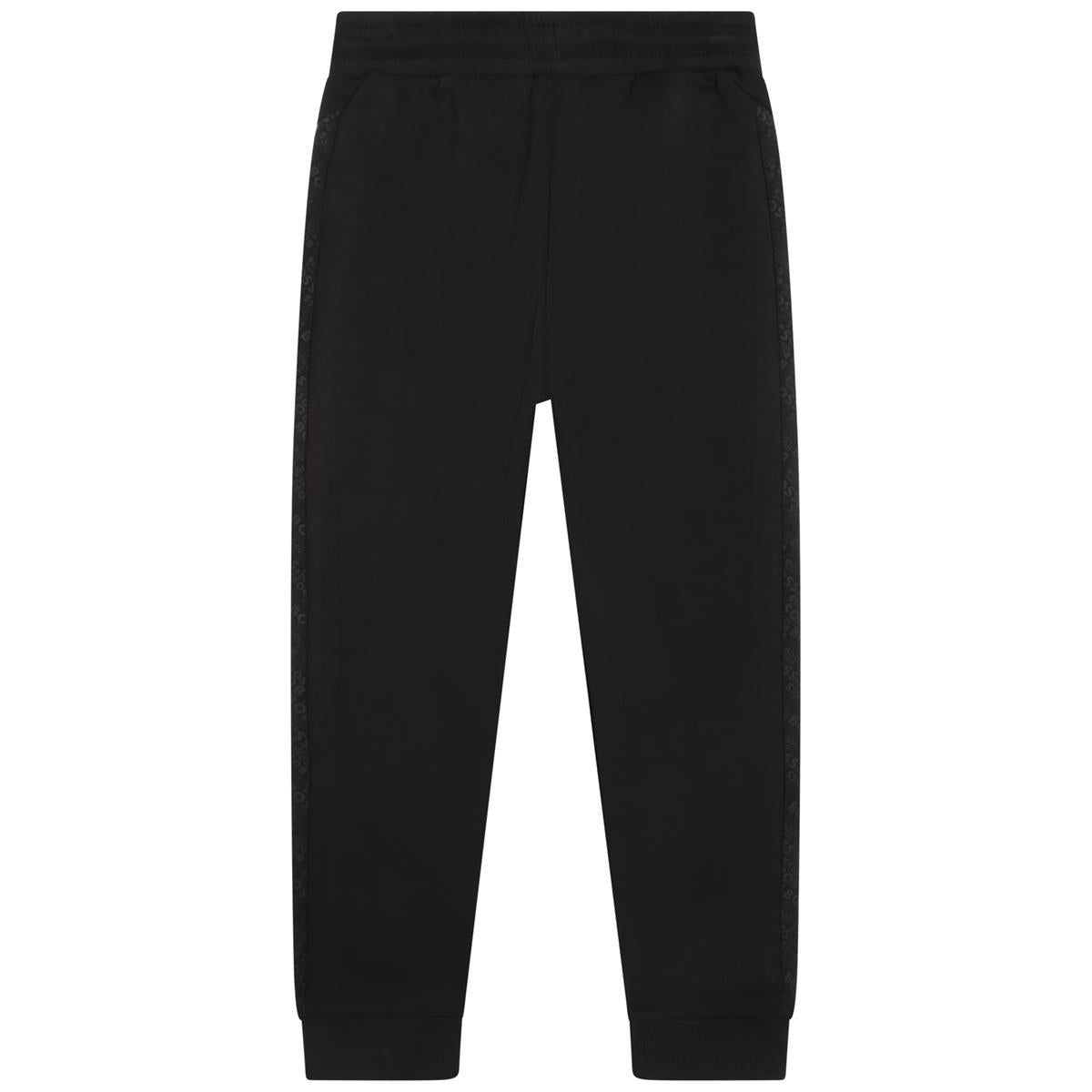 Boys Black Cotton Trousers