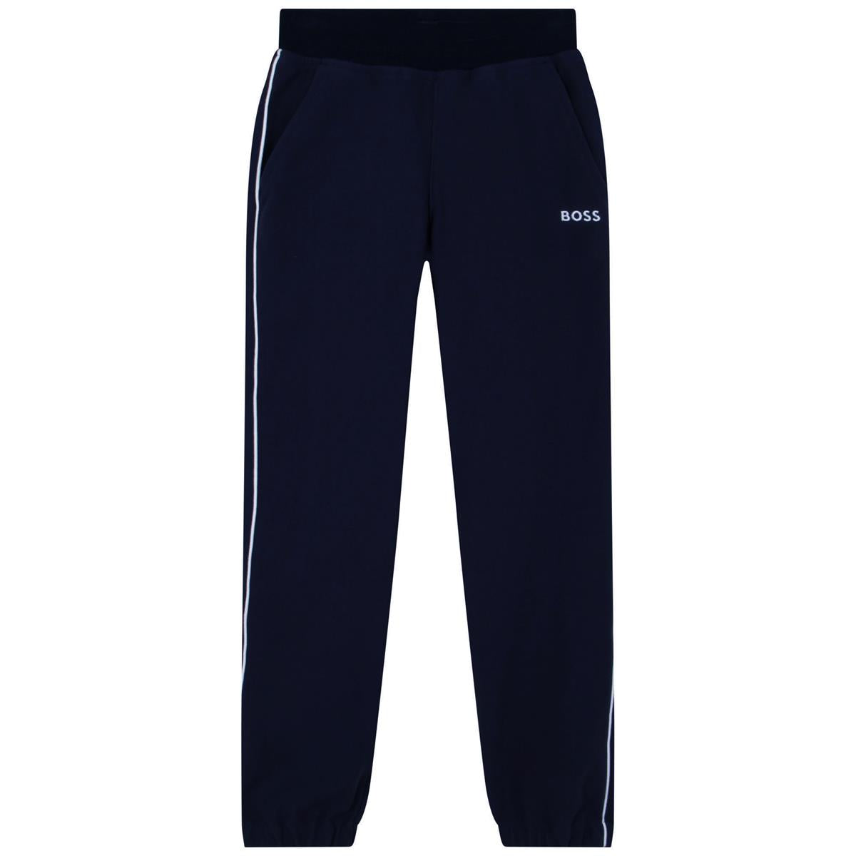 Boys Blue Cotton Trousers