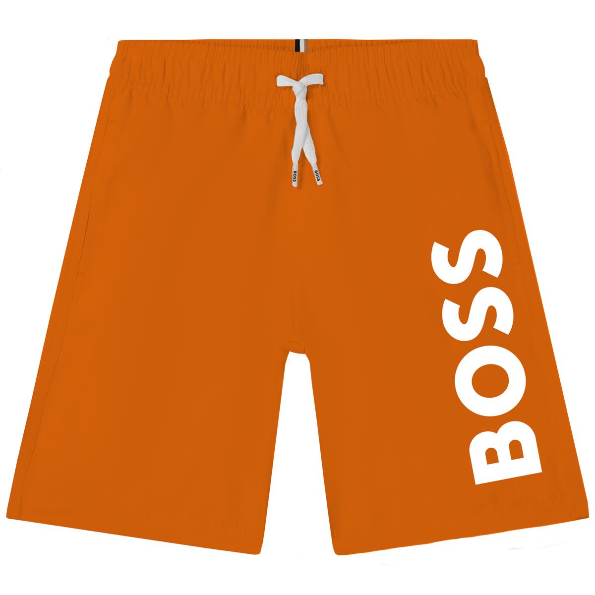 Boys Orange Swim Shorts