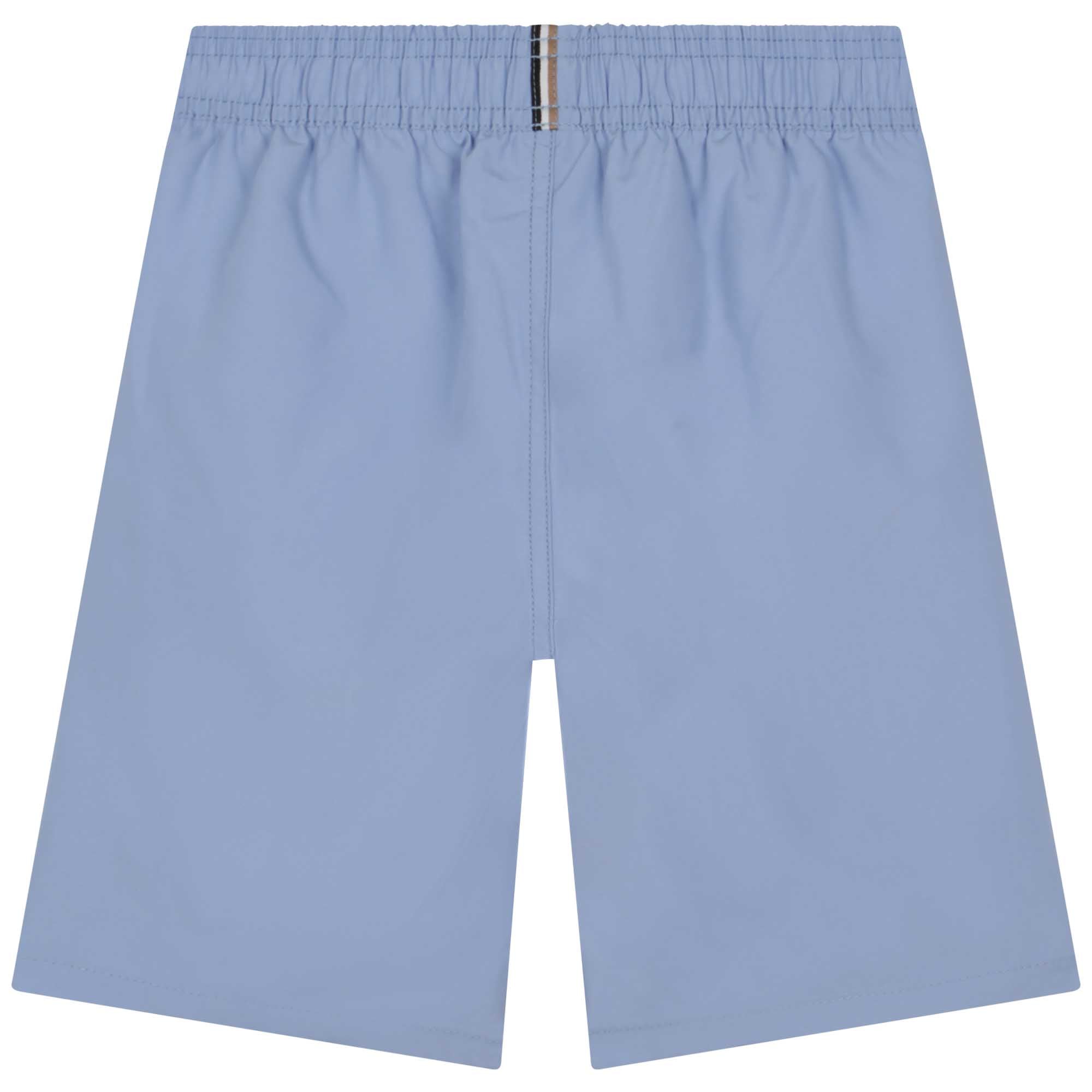 Boys Light Blue Logo Swim Shorts