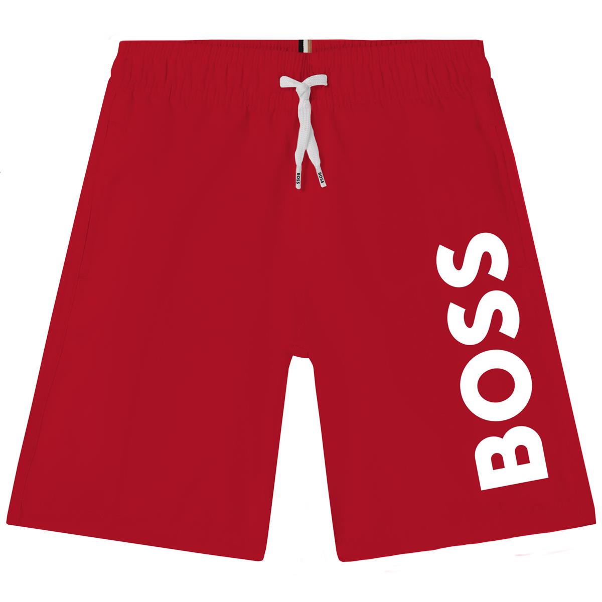 Boys Red Swim Shorts