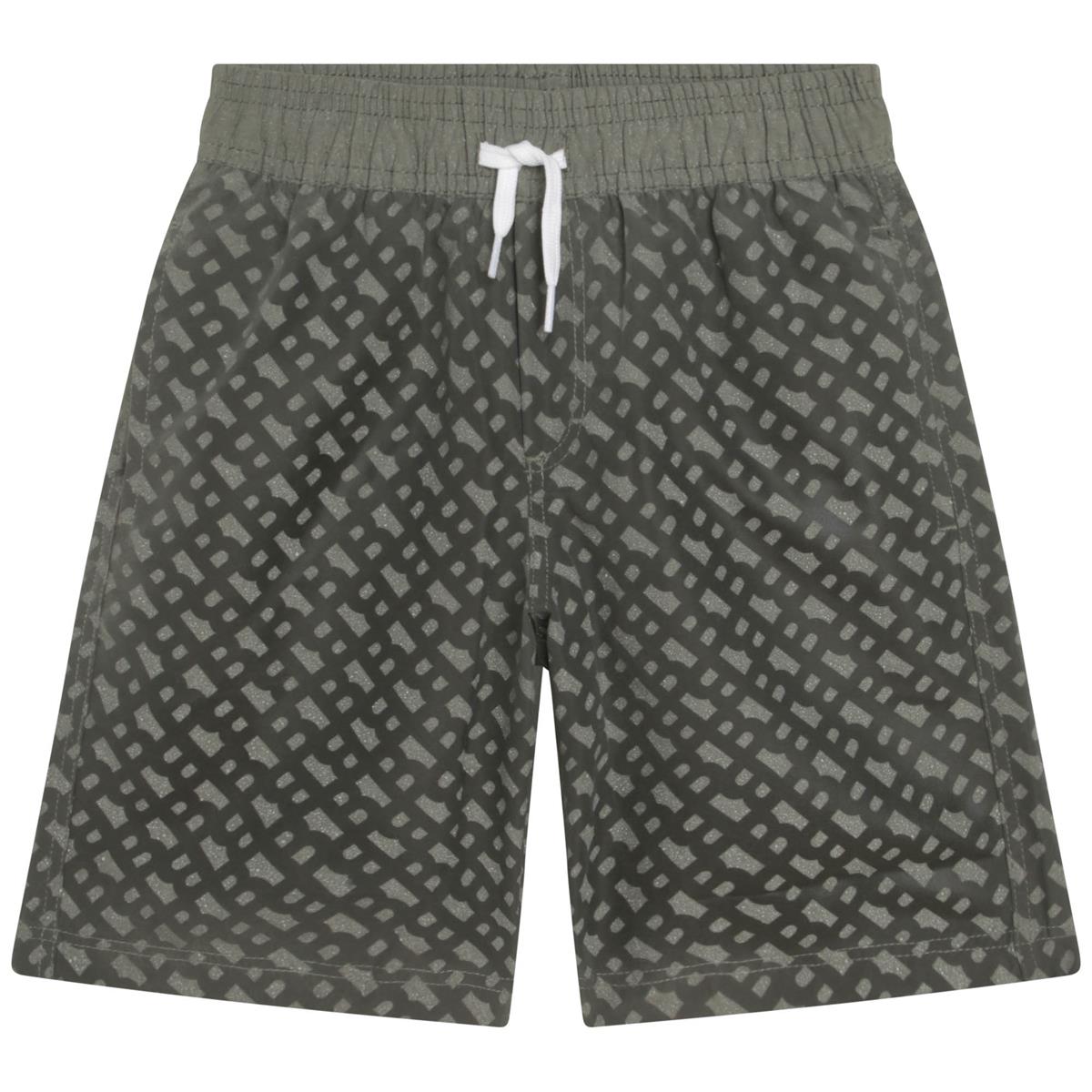 Boys Dark Green Swim Shorts