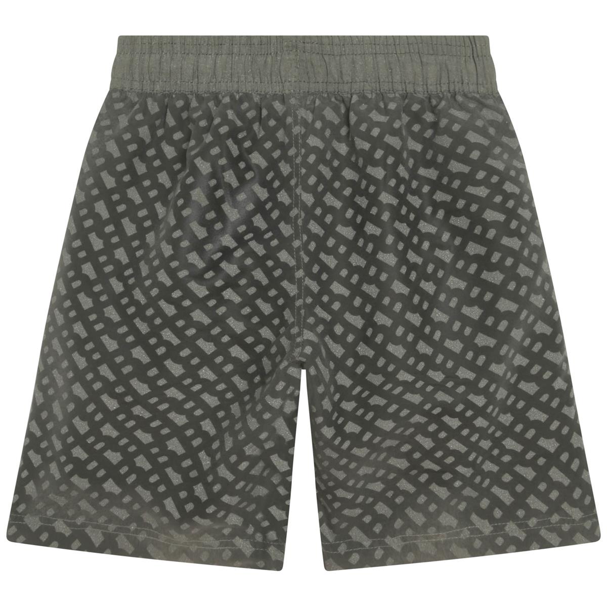 Boys Dark Green Swim Shorts