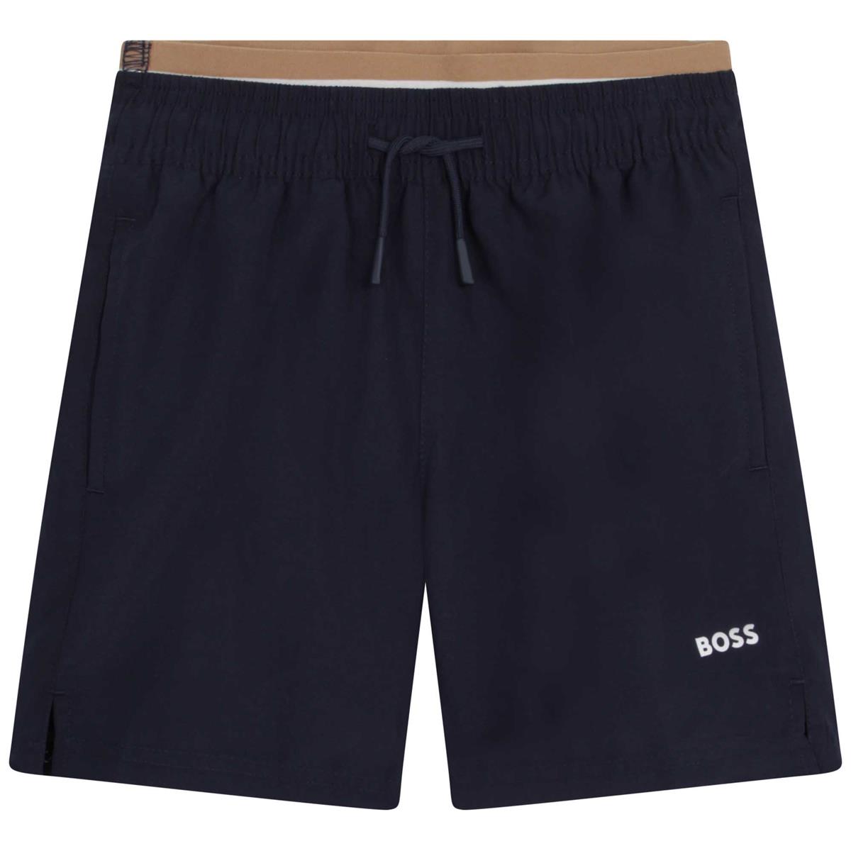 Boys Dark Blue Swim Shorts