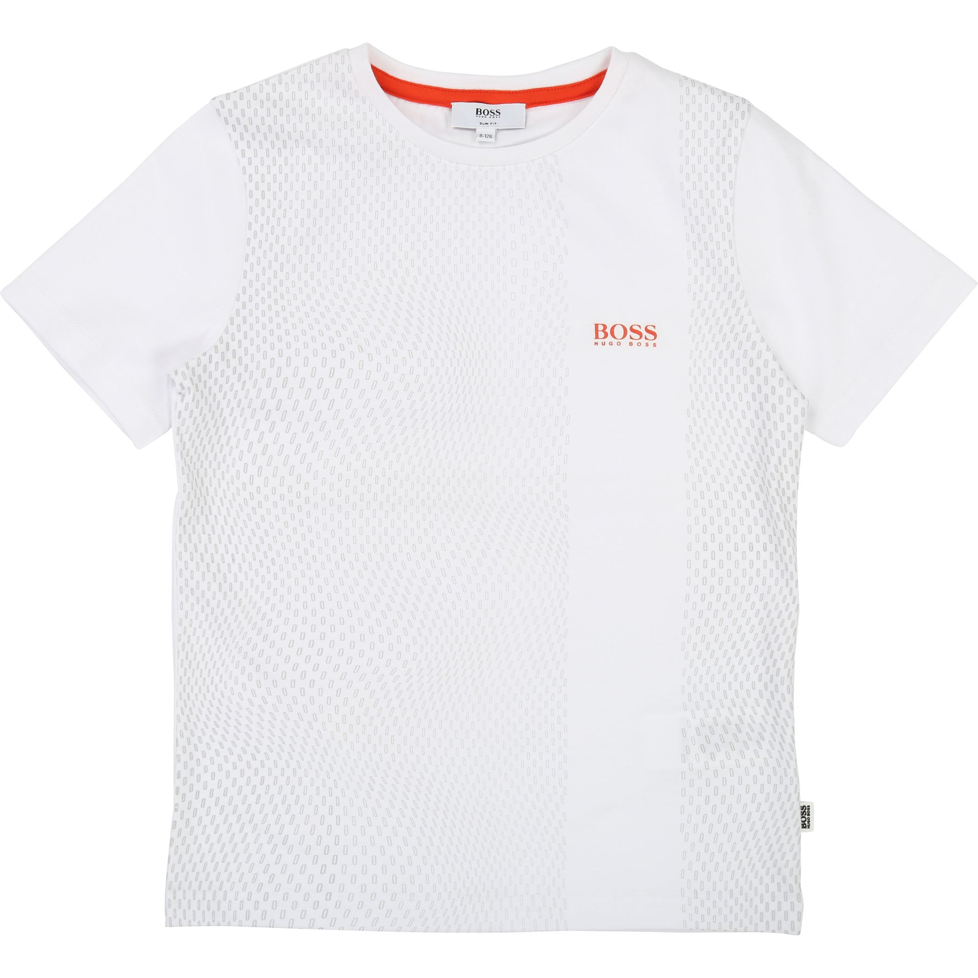 Boys White Cotton T-shirt