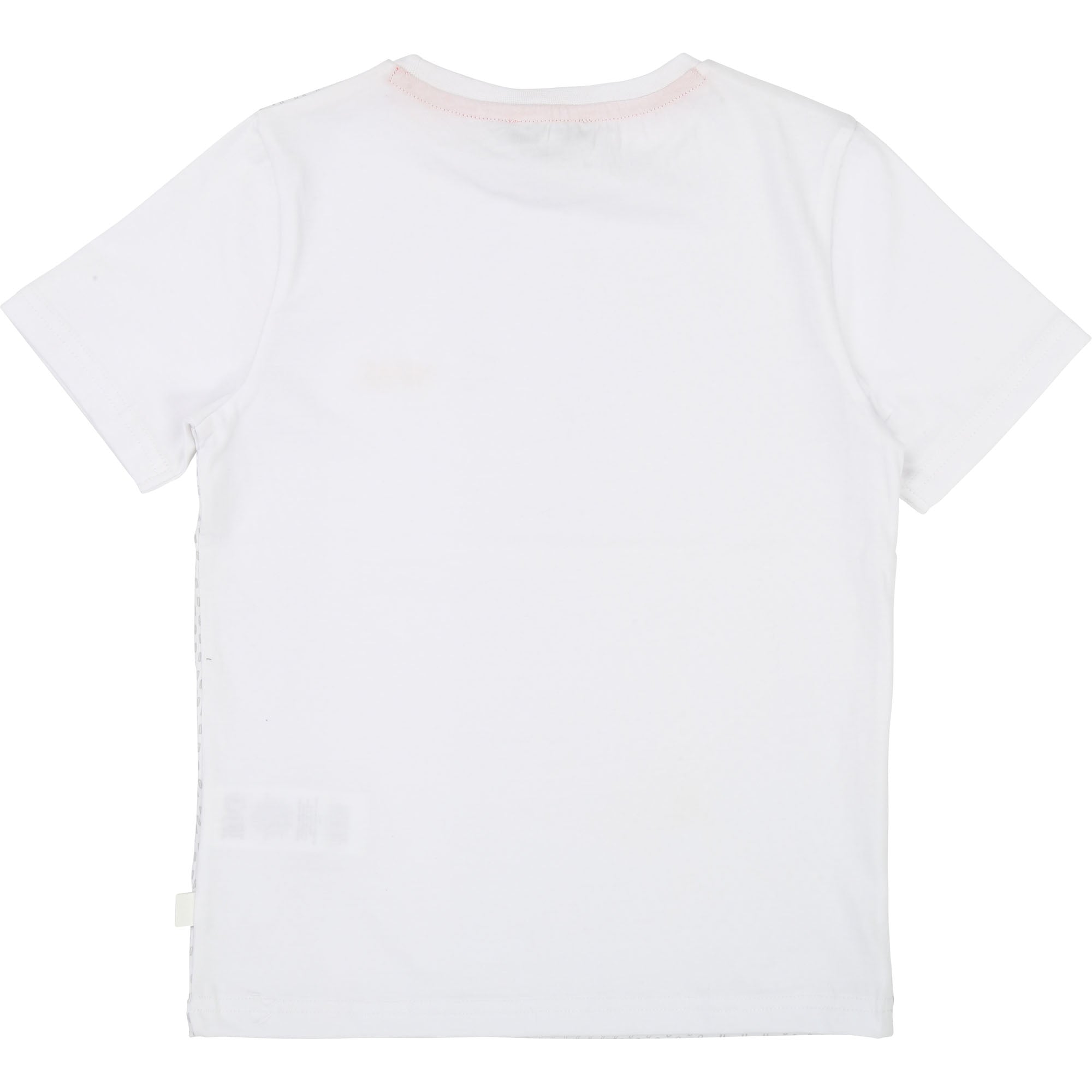 Boys White Cotton T-shirt