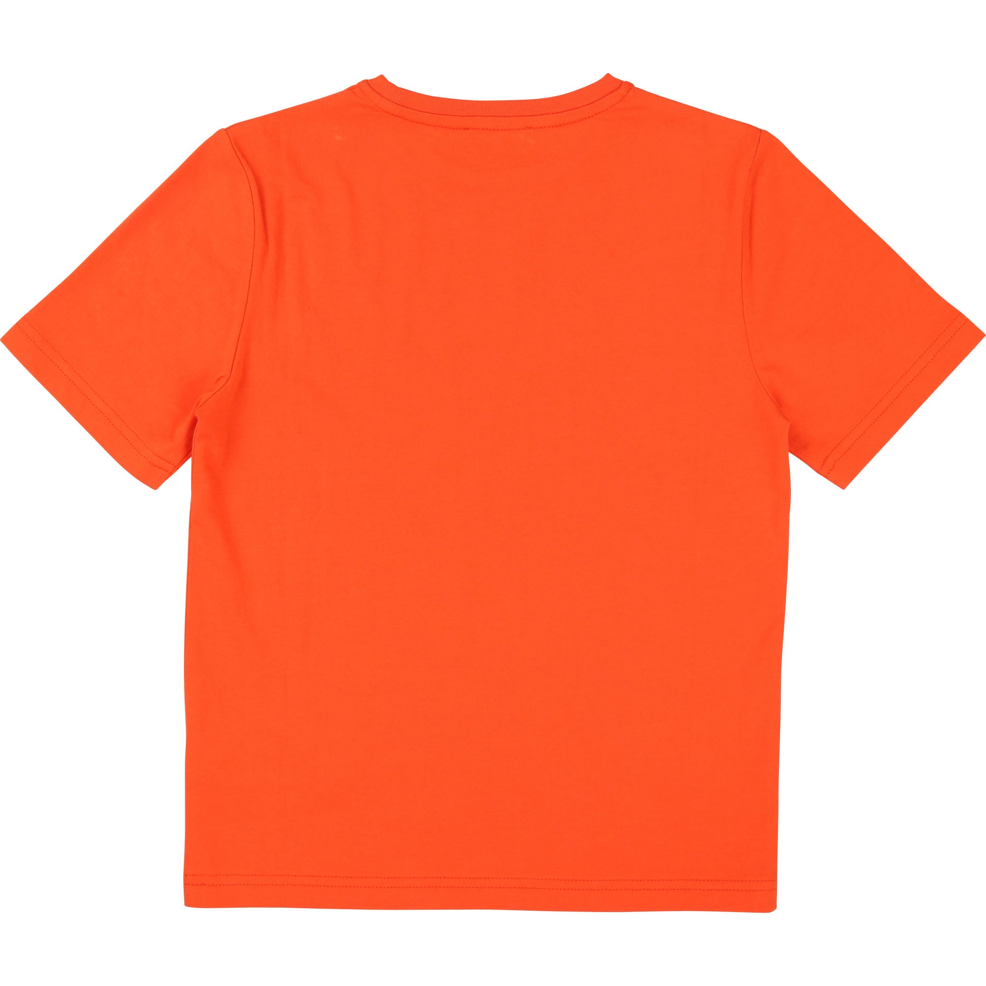 Boys Orange Cotton T-shirt