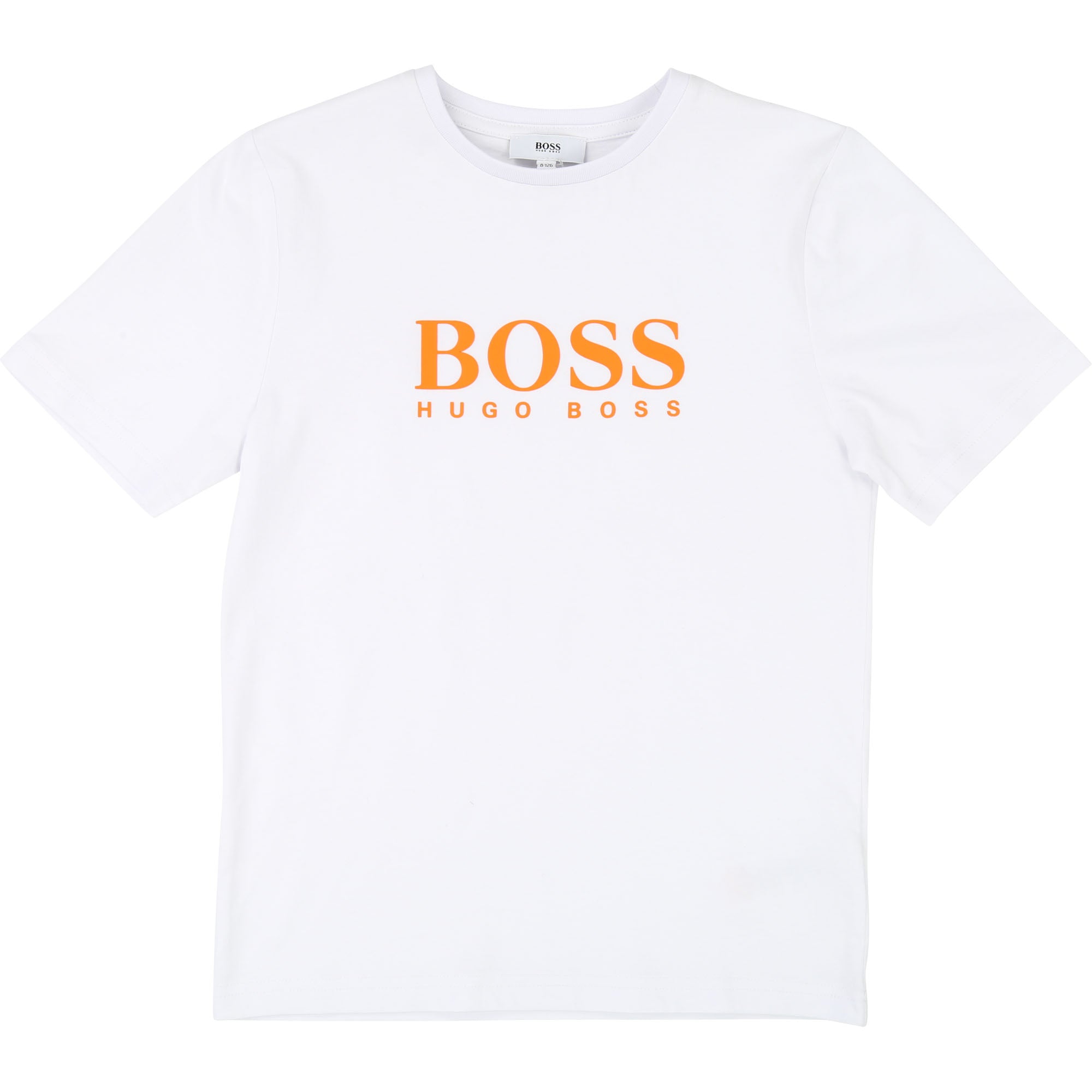 Boys White Cotton T-shirt