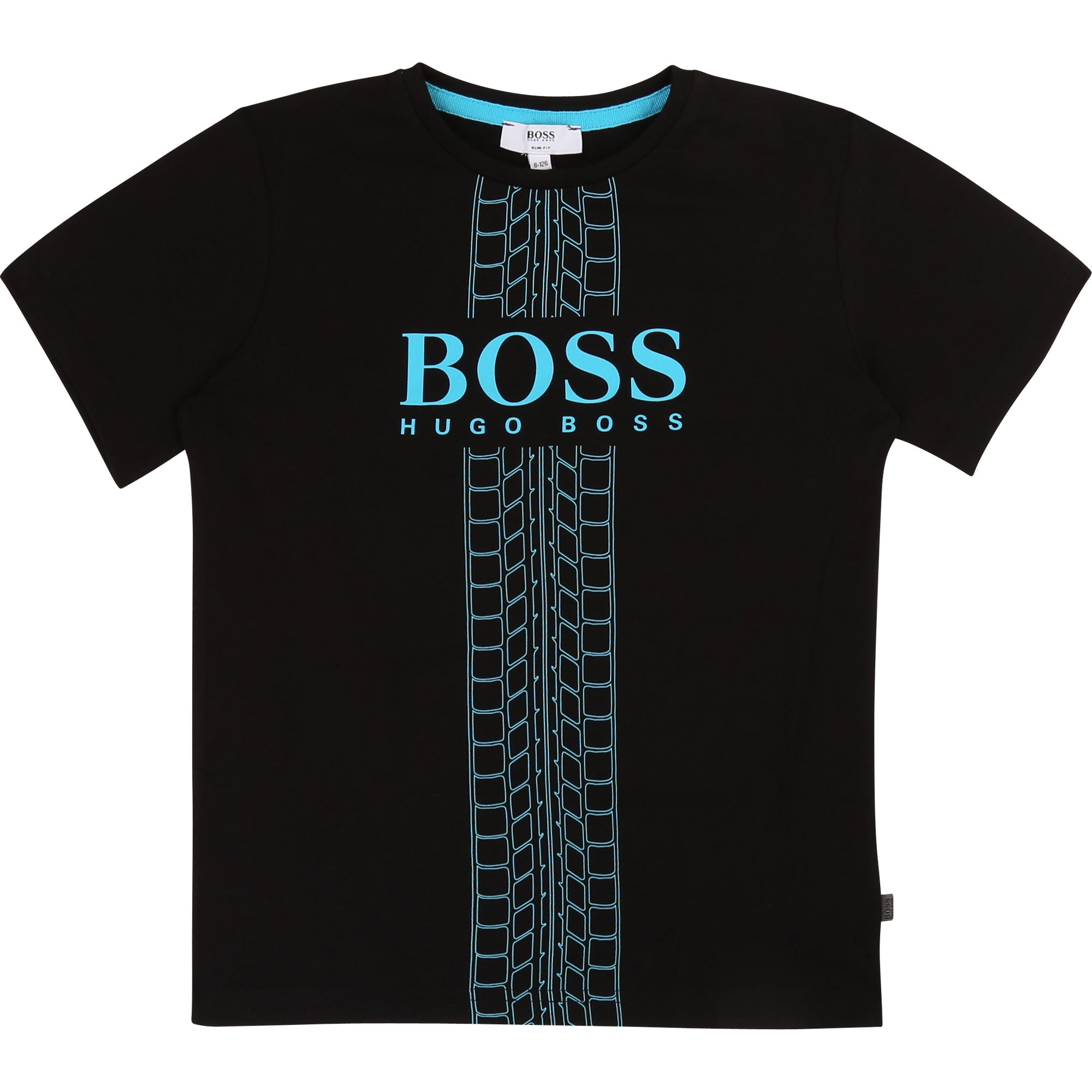 Boys Black Cotton T-shirt