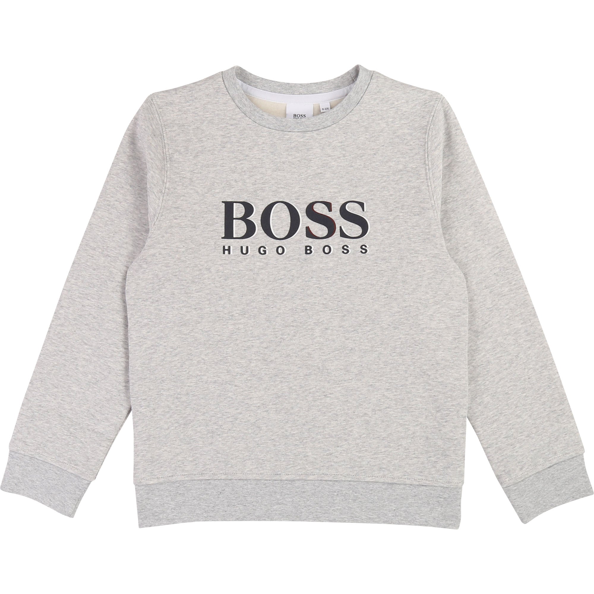 Boys Grey Logo Cotton Sweater