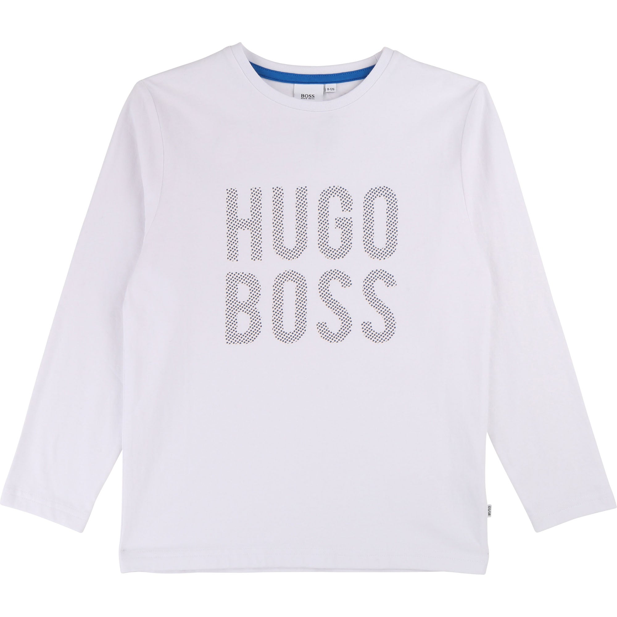 Boys White Logo Cotton Shirt