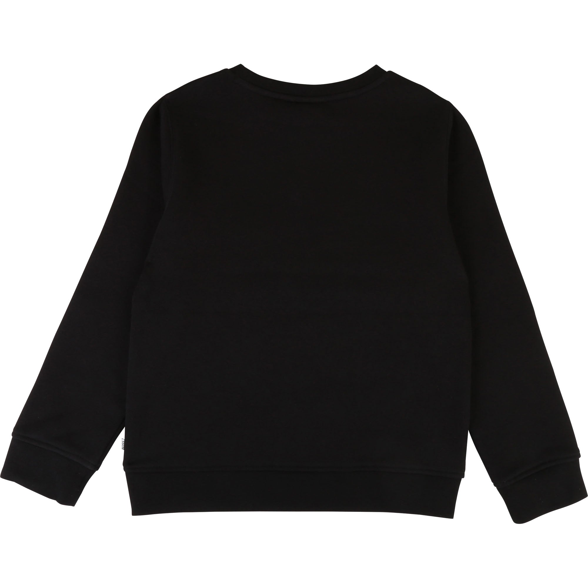 Boys Black Logo Cotton Sweater