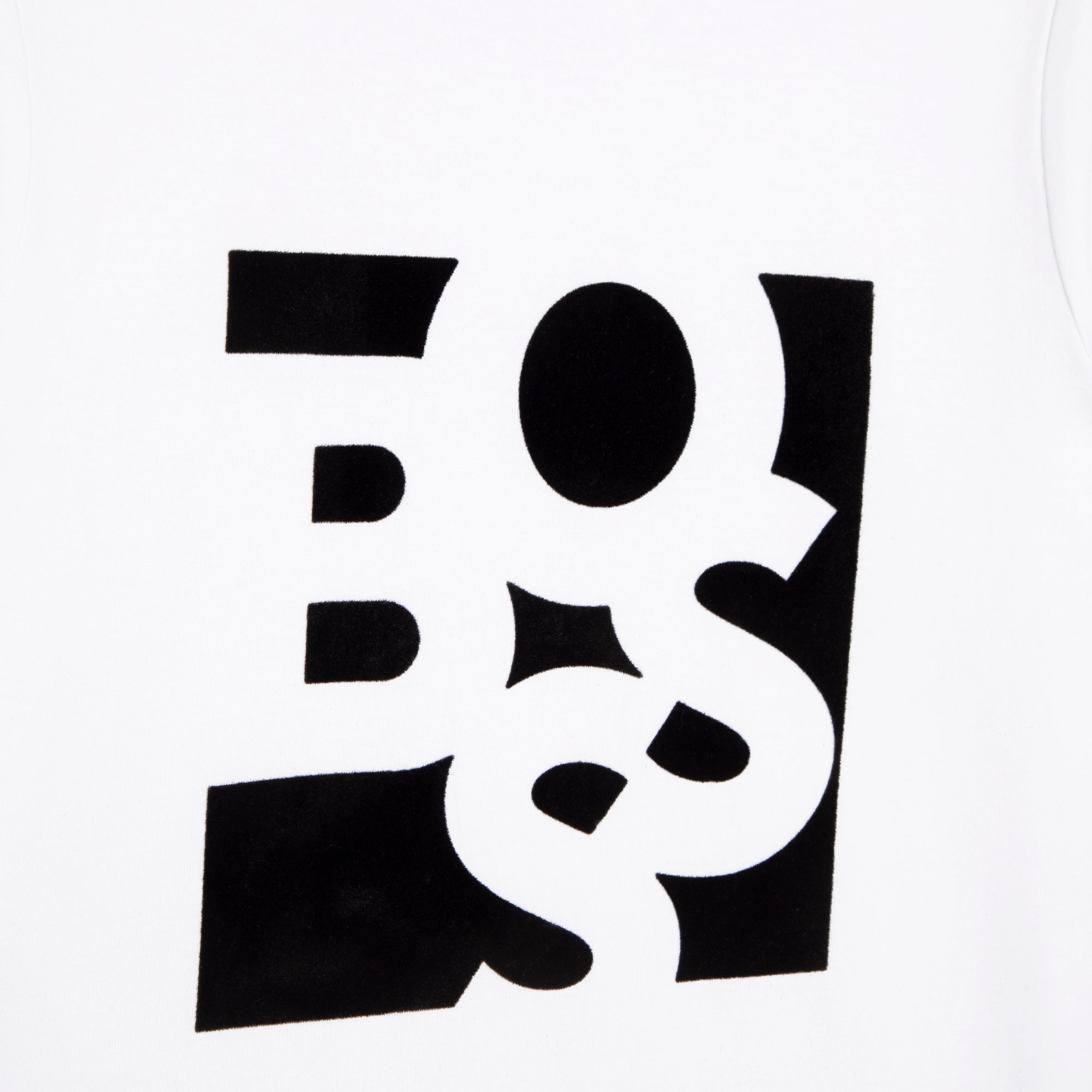 Boys White Logo Cotton T-Shirt
