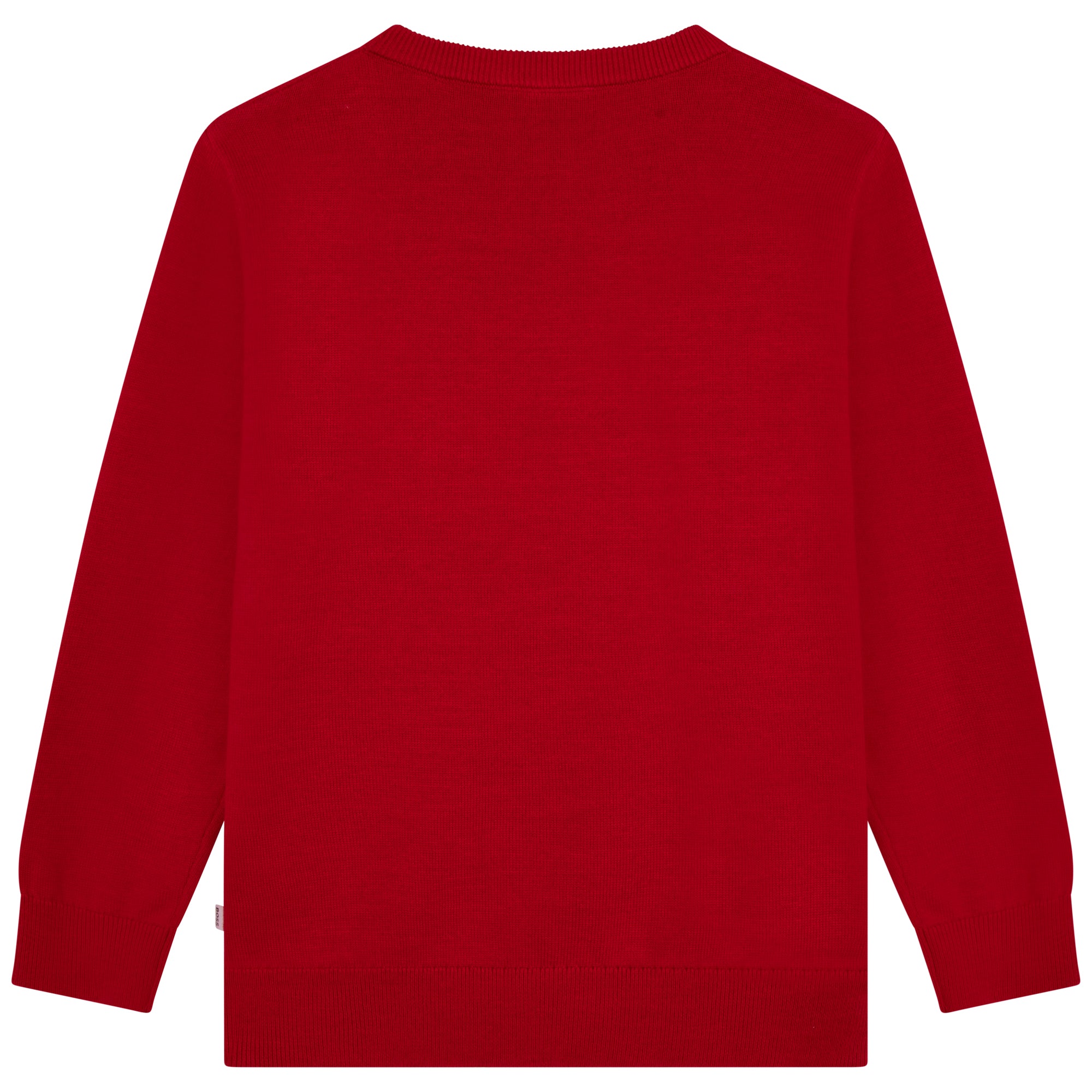 Boys Red Logo Cotton Sweatshirt