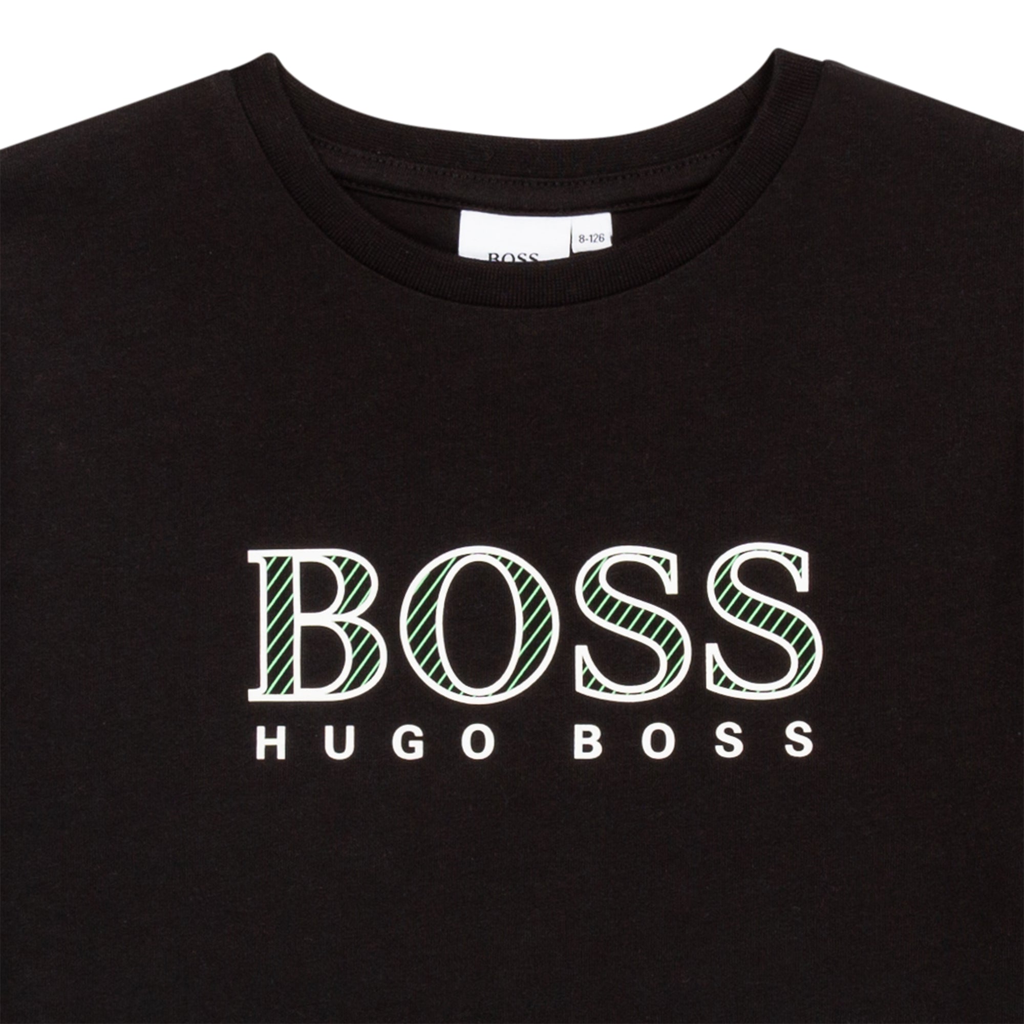 Boys & Girls Black Cotton T-Shirt
