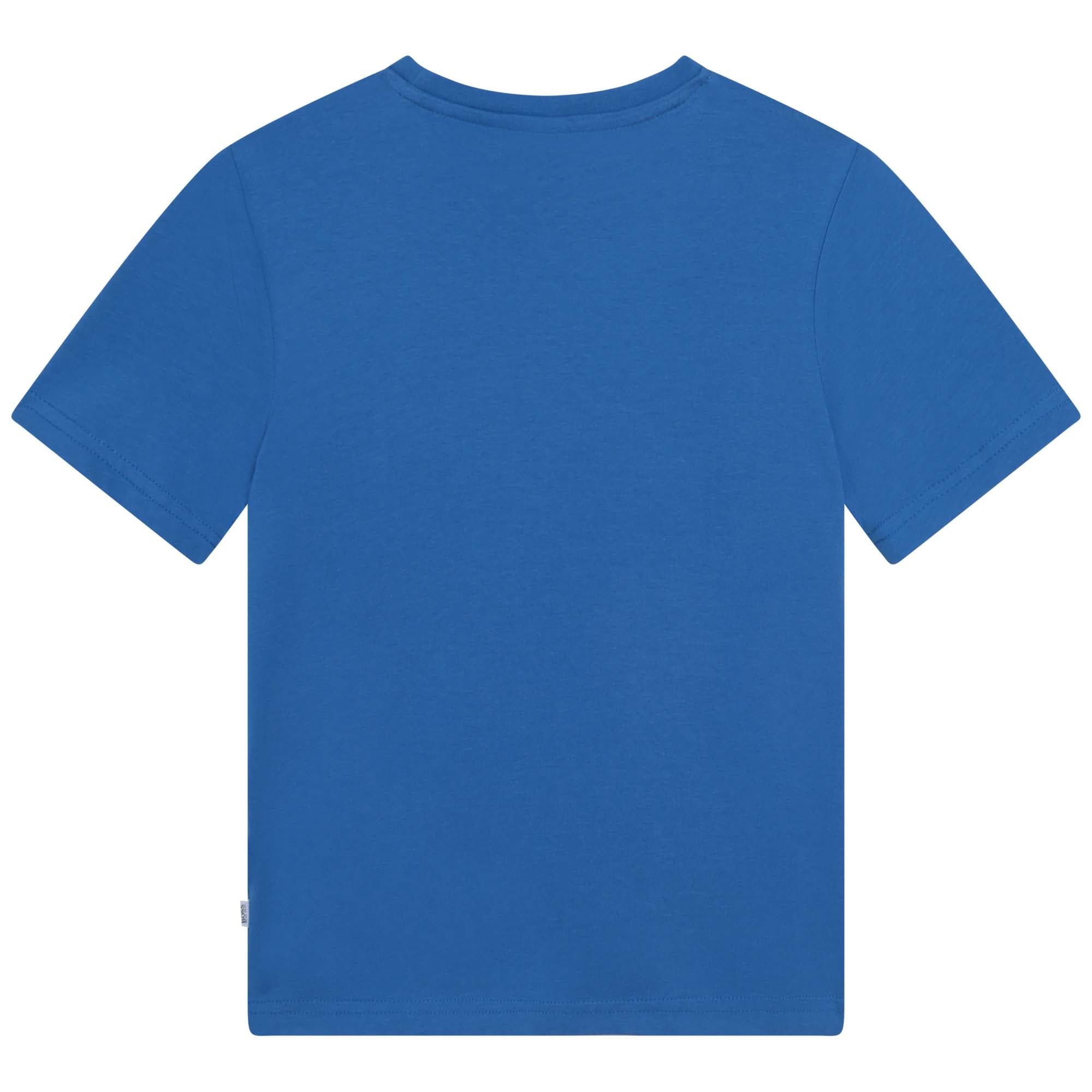 Boys & Girls Blue Cotton T-Shirt