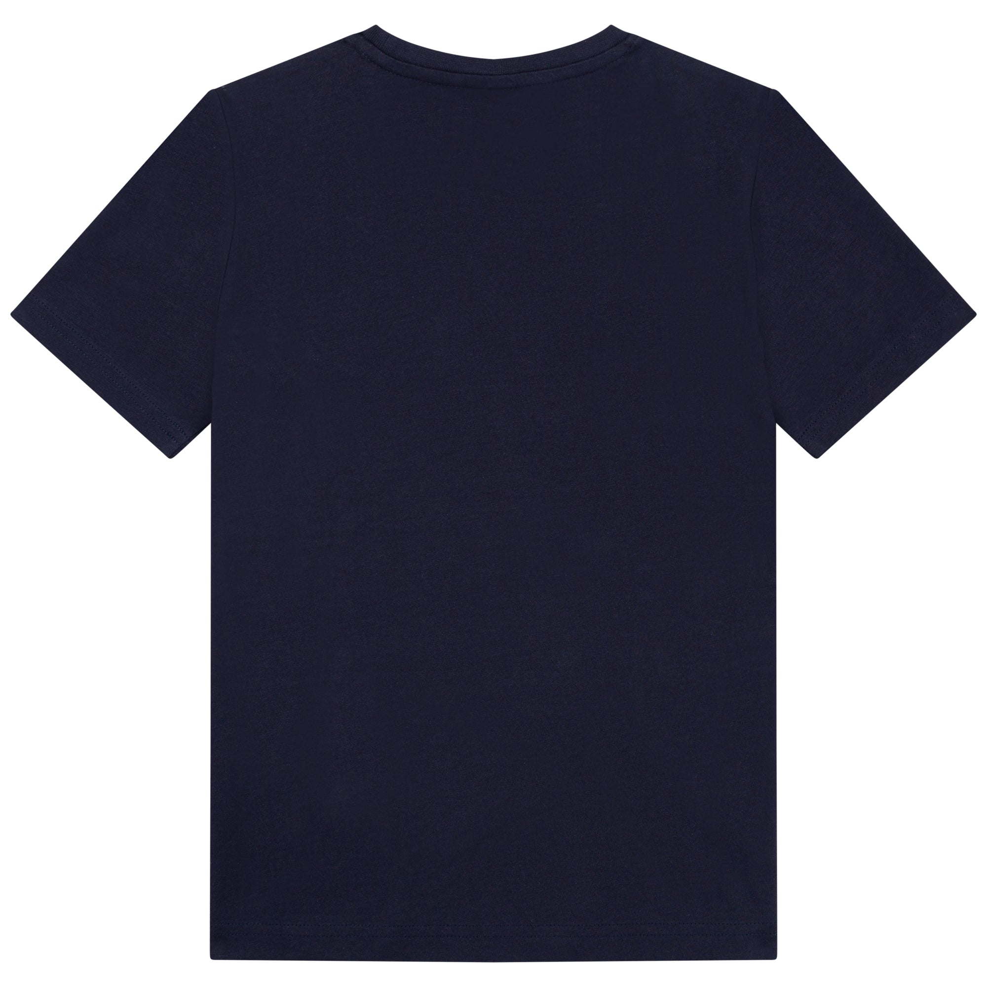 Boys & Girls Navy Printing Cotton T-Shirt