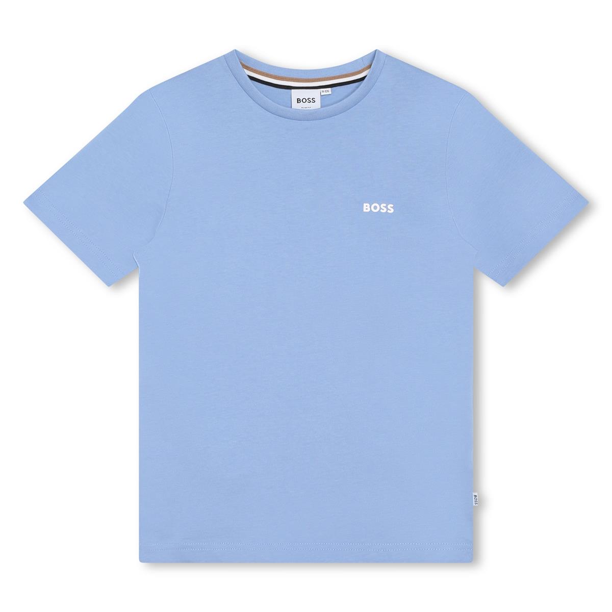 Boys Light Blue Logo T-Shirt