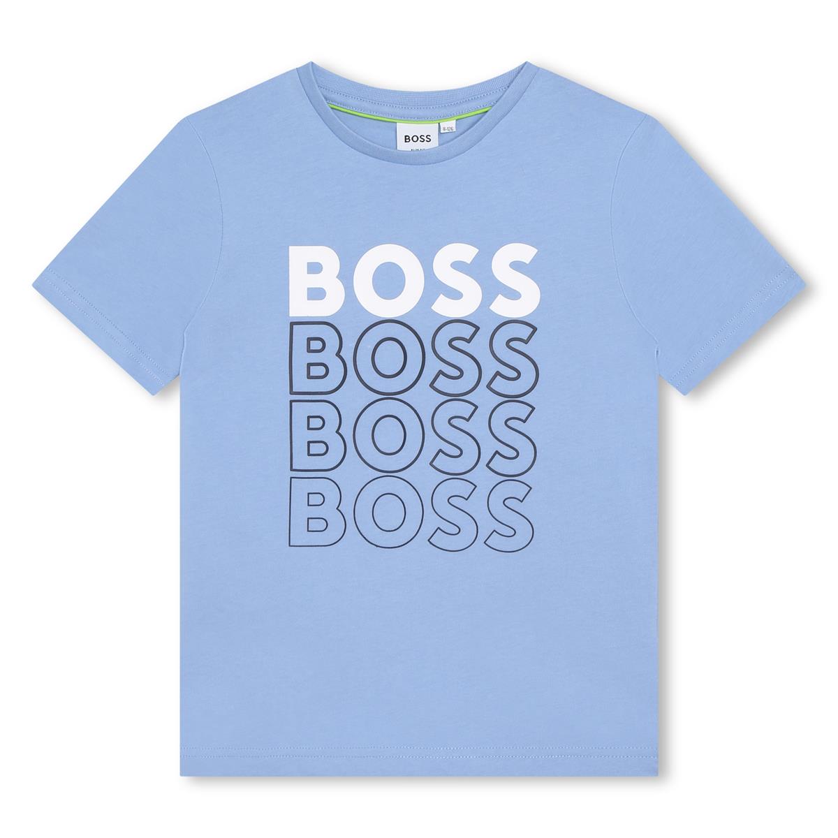 Boys Light Blue Logo T-Shirt