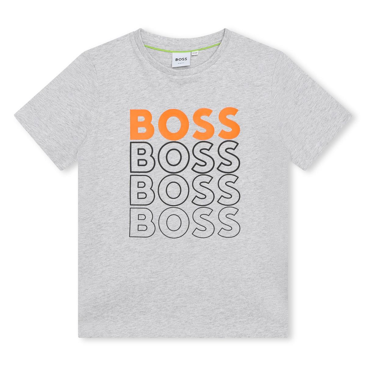 Boys Grey Logo T-Shirt