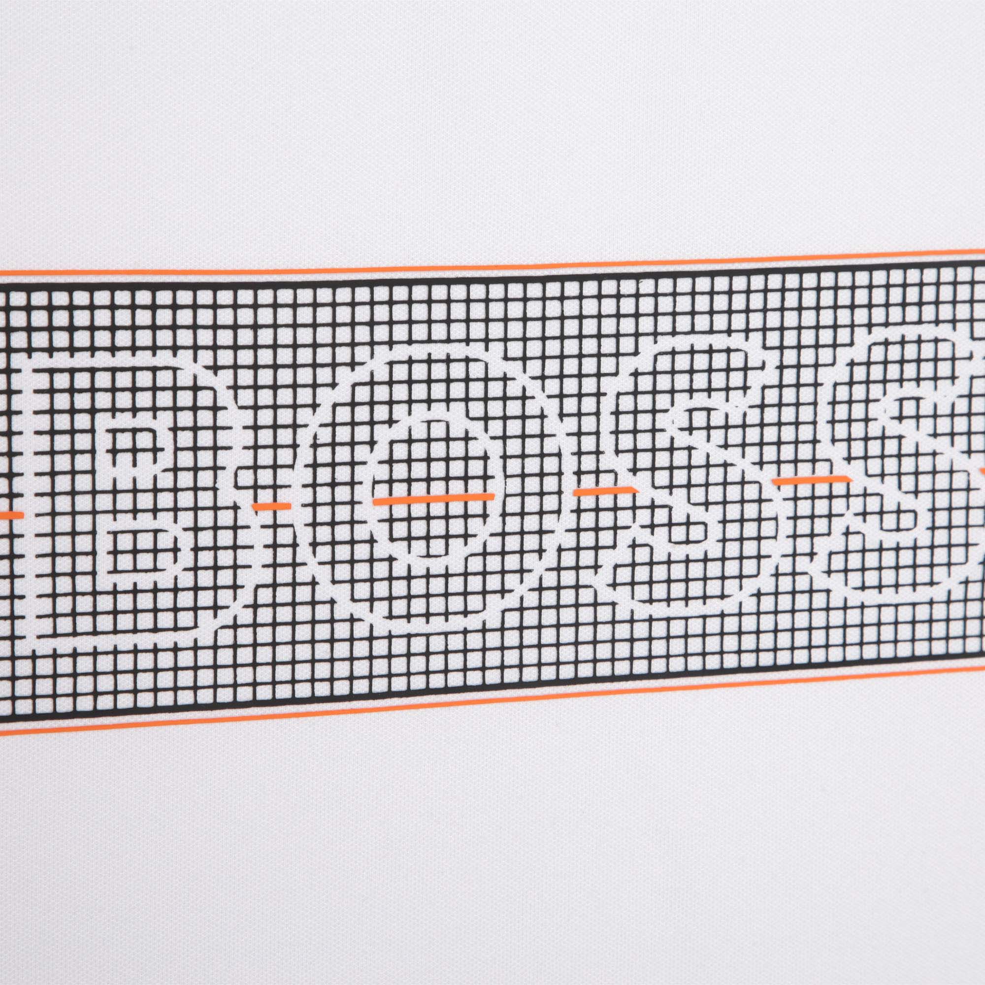 Boys White Logo Cotton T-Shirt