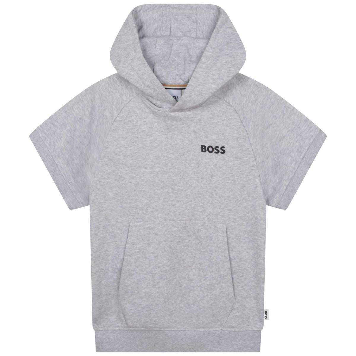 Girls Grey Hooded Sweatshirt