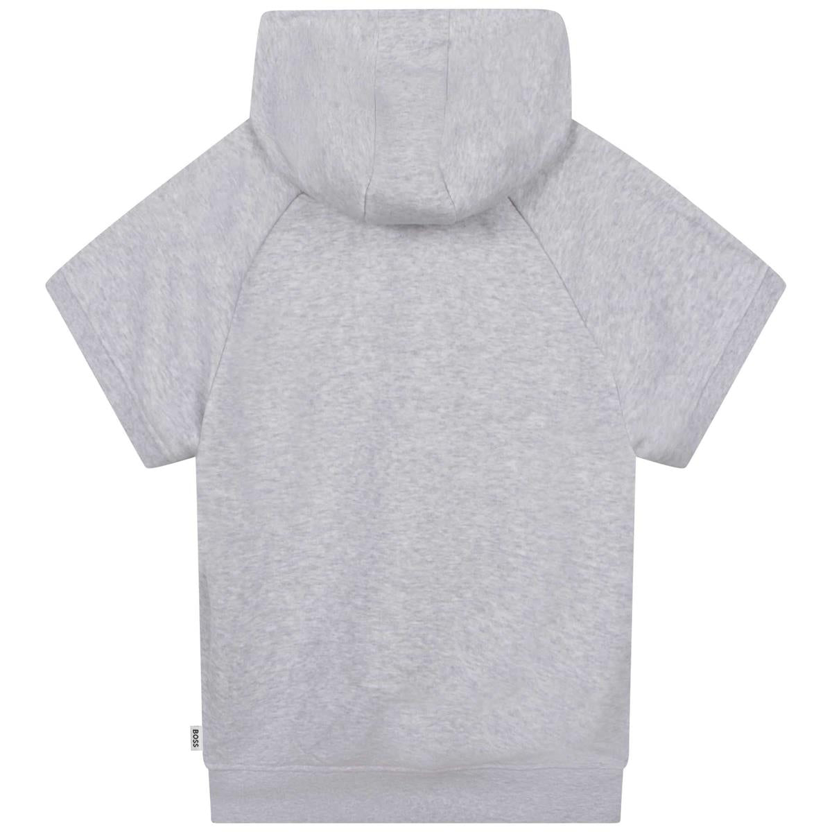 Girls Grey Hooded Sweatshirt