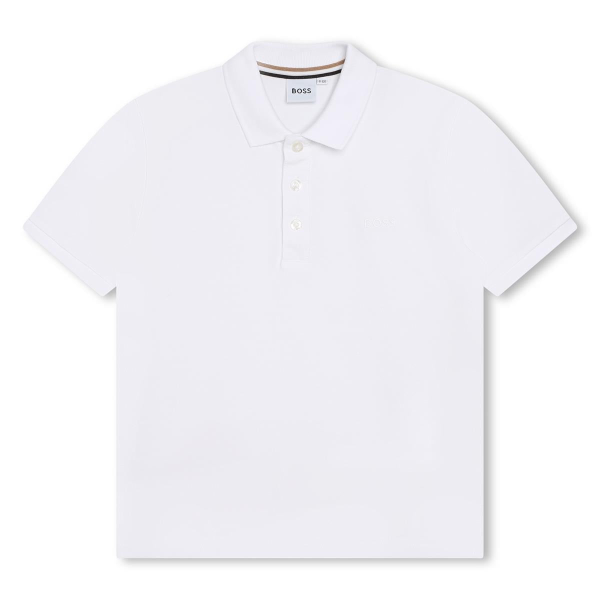 Boys White Polo Shirt