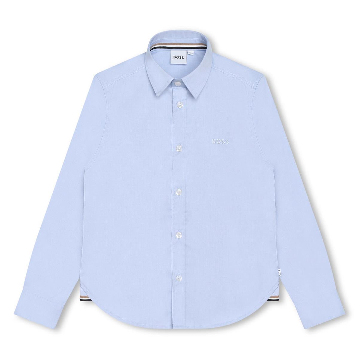 Boys Blue Cotton Shirt