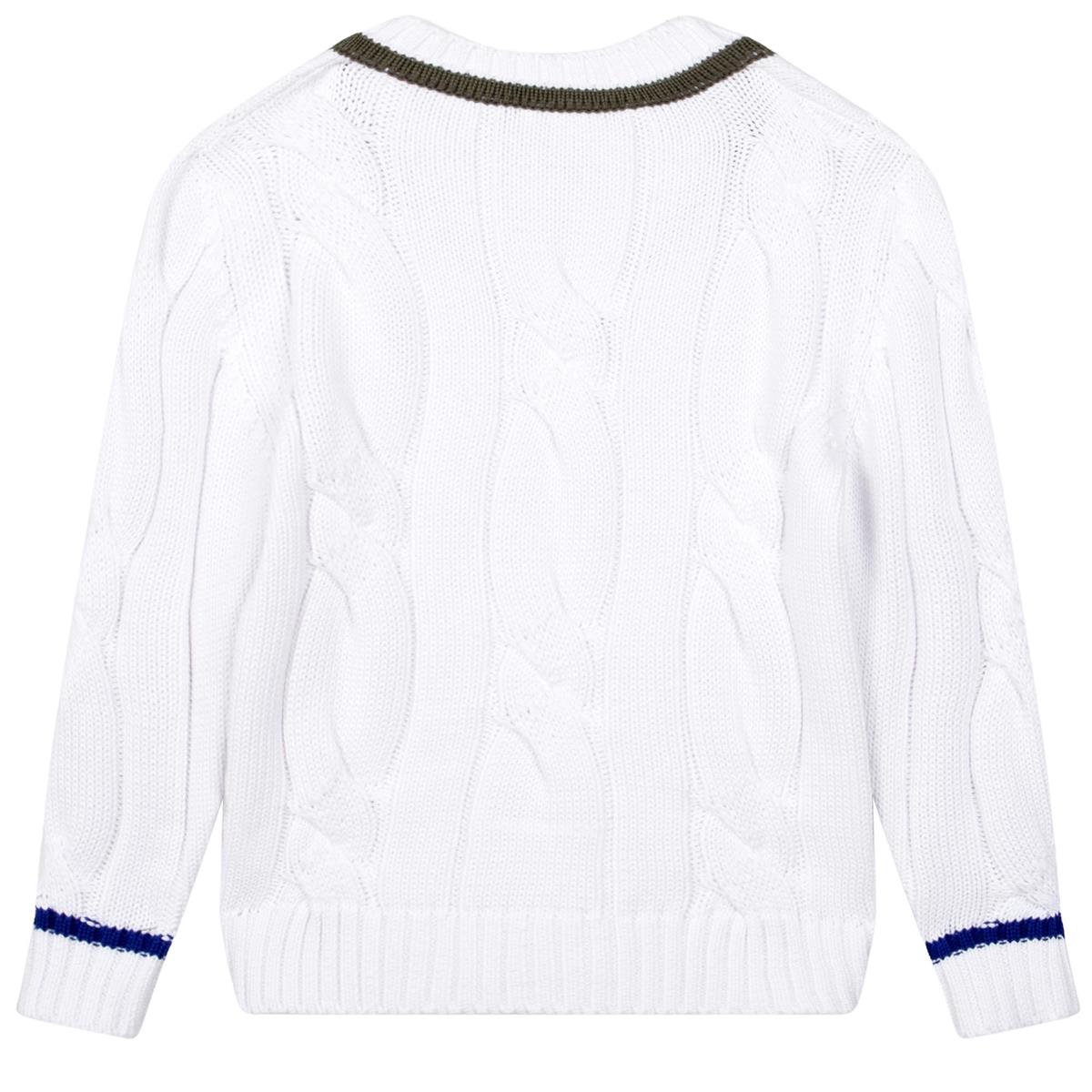 Boys White Sweater