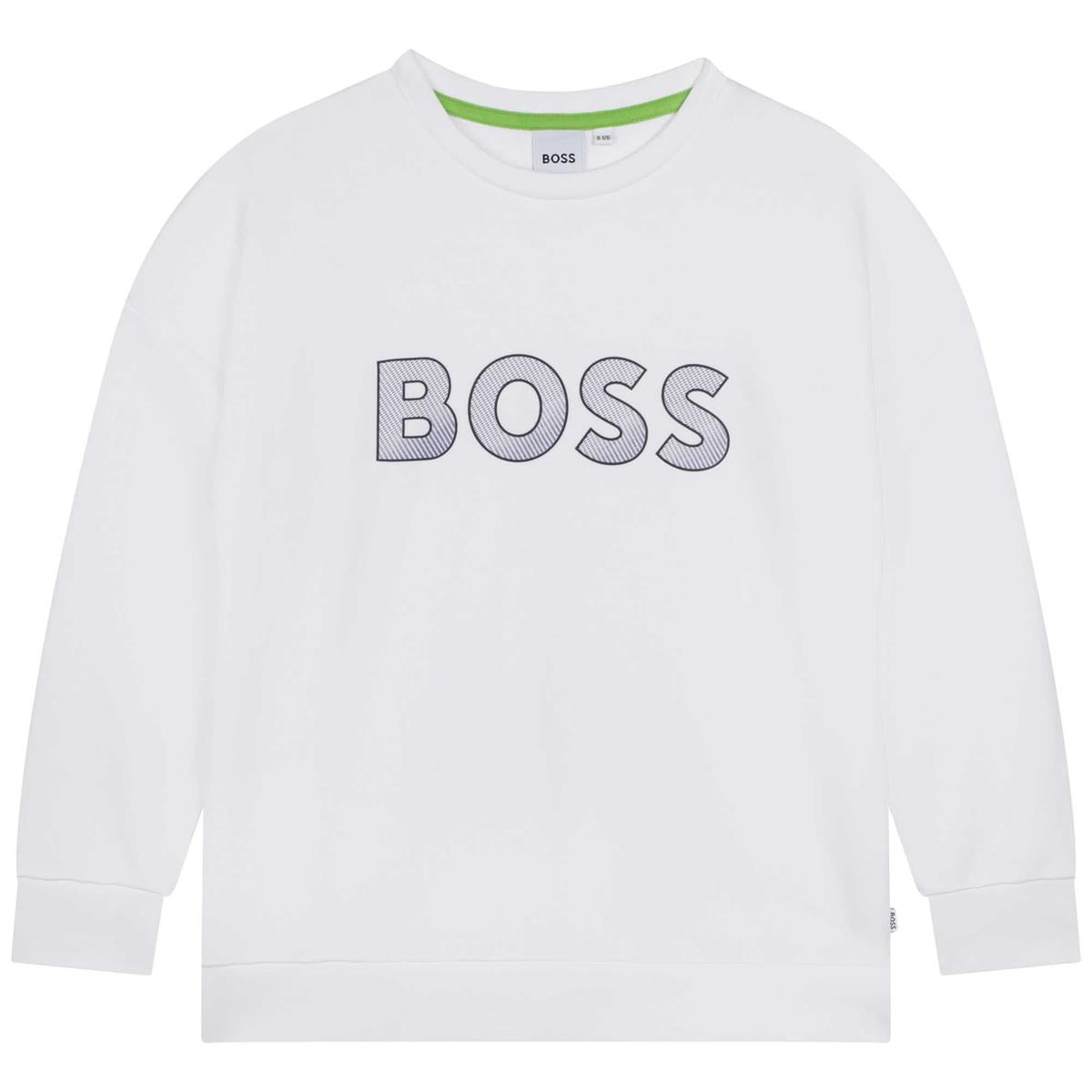 Boys White Logo Sweatshirt