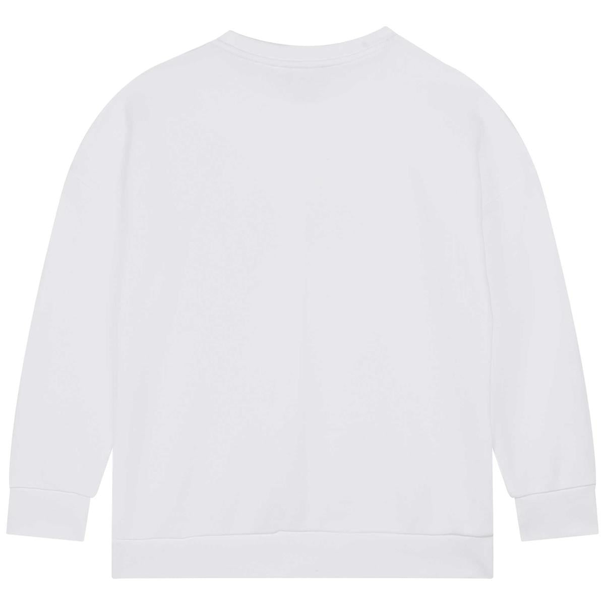 Boys White Logo Sweatshirt