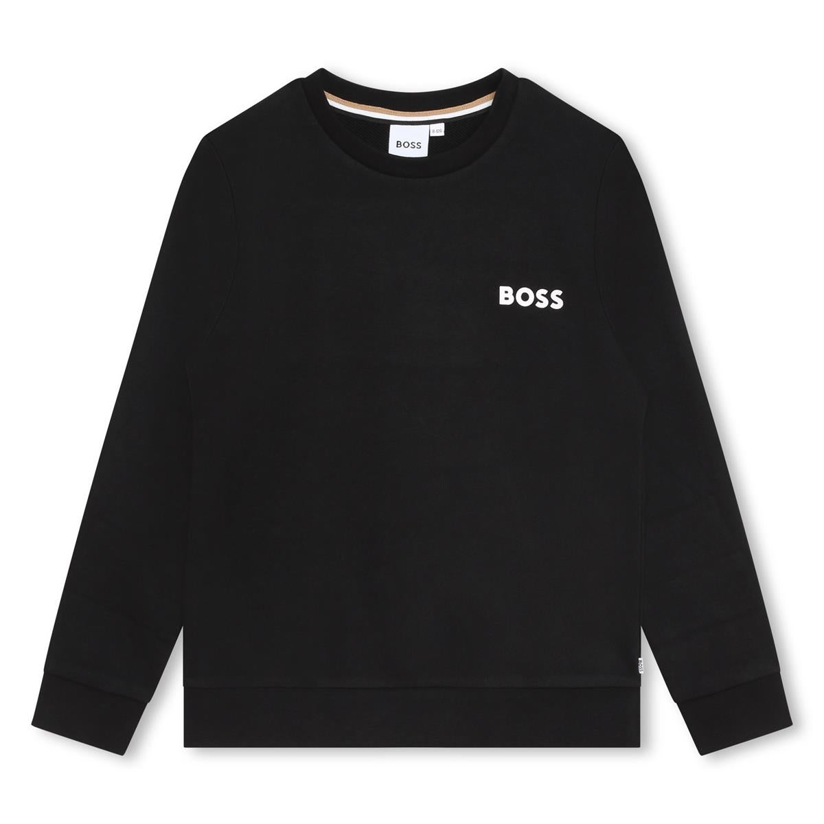 Boys Black Logo Sweatshirt