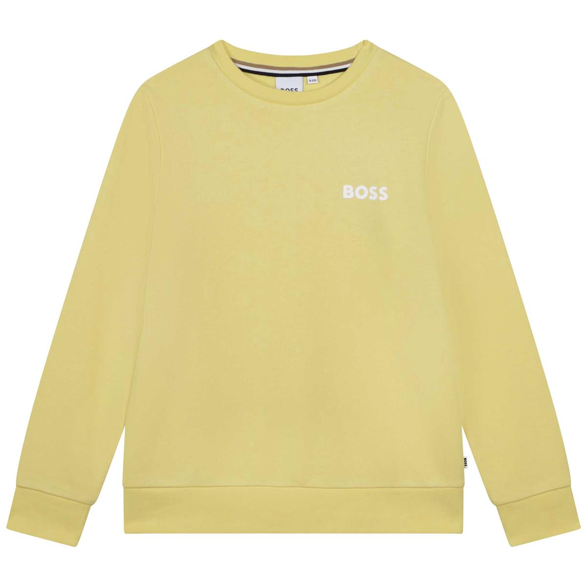 Boys Yellow Logo Sweatshirt