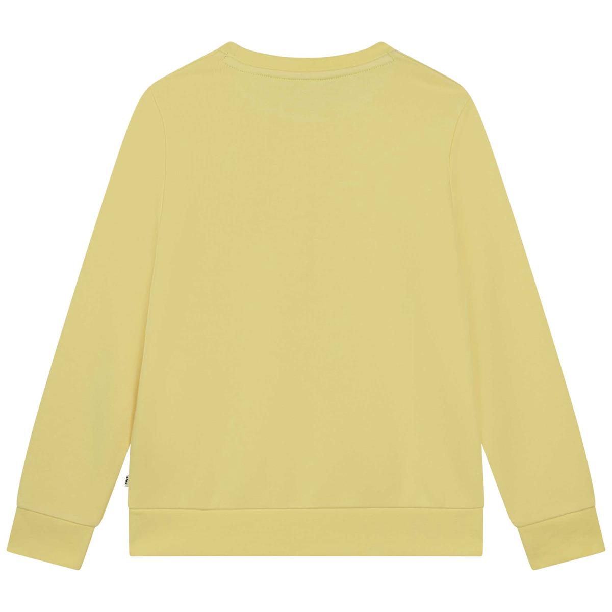 Boys Yellow Logo Sweatshirt