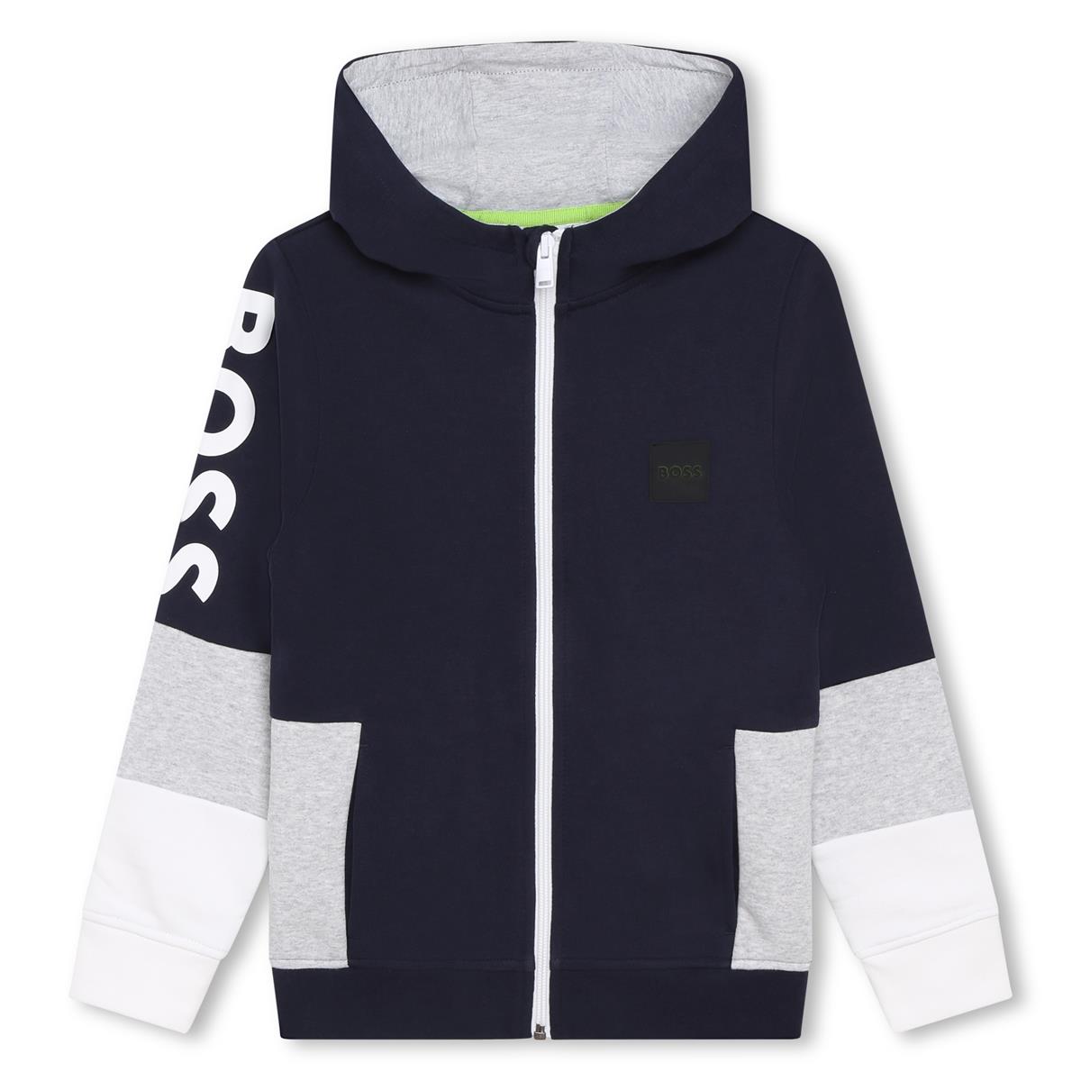 Boys Blue Zip-Up Top